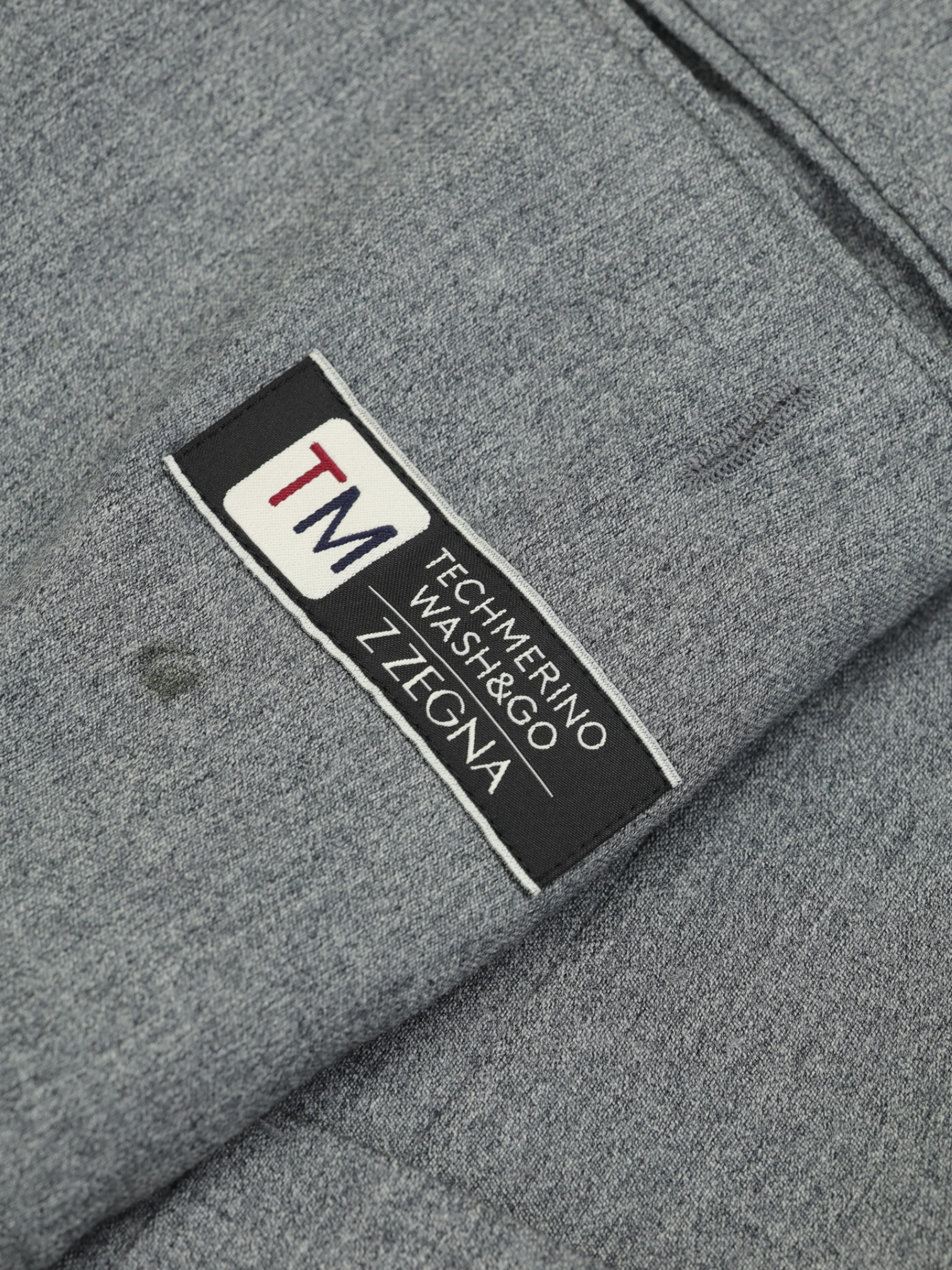 Z-Zegna Grey Tech-Merino Washable Wool Suit