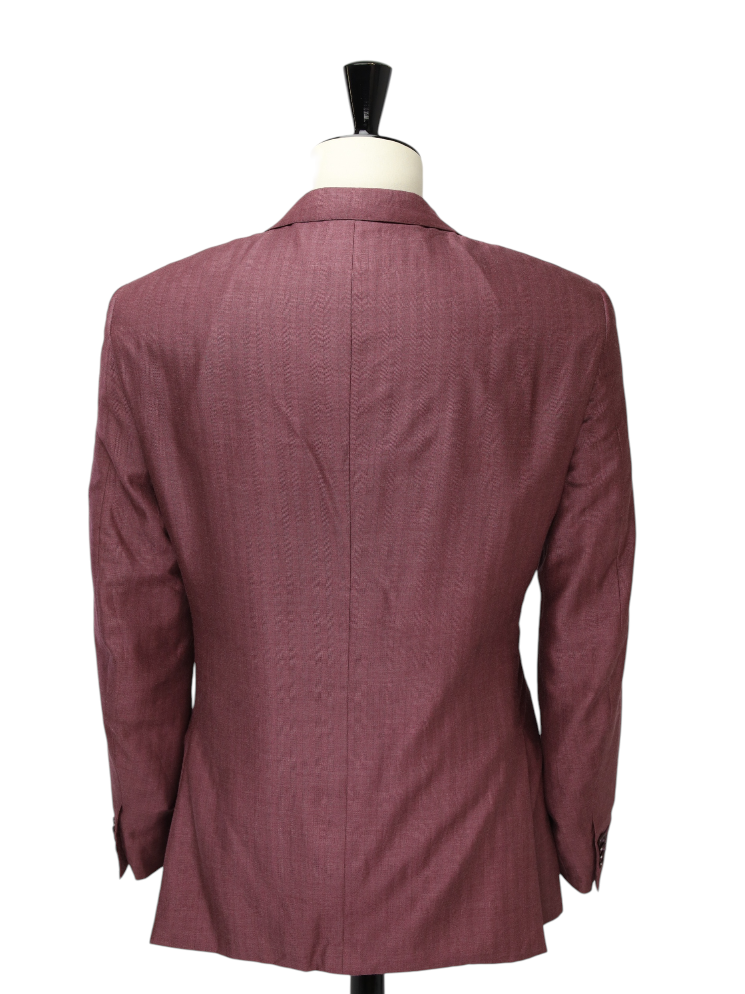 Ermenegildo Zegna Plum Cashmere & Silk Herringbone Jacket