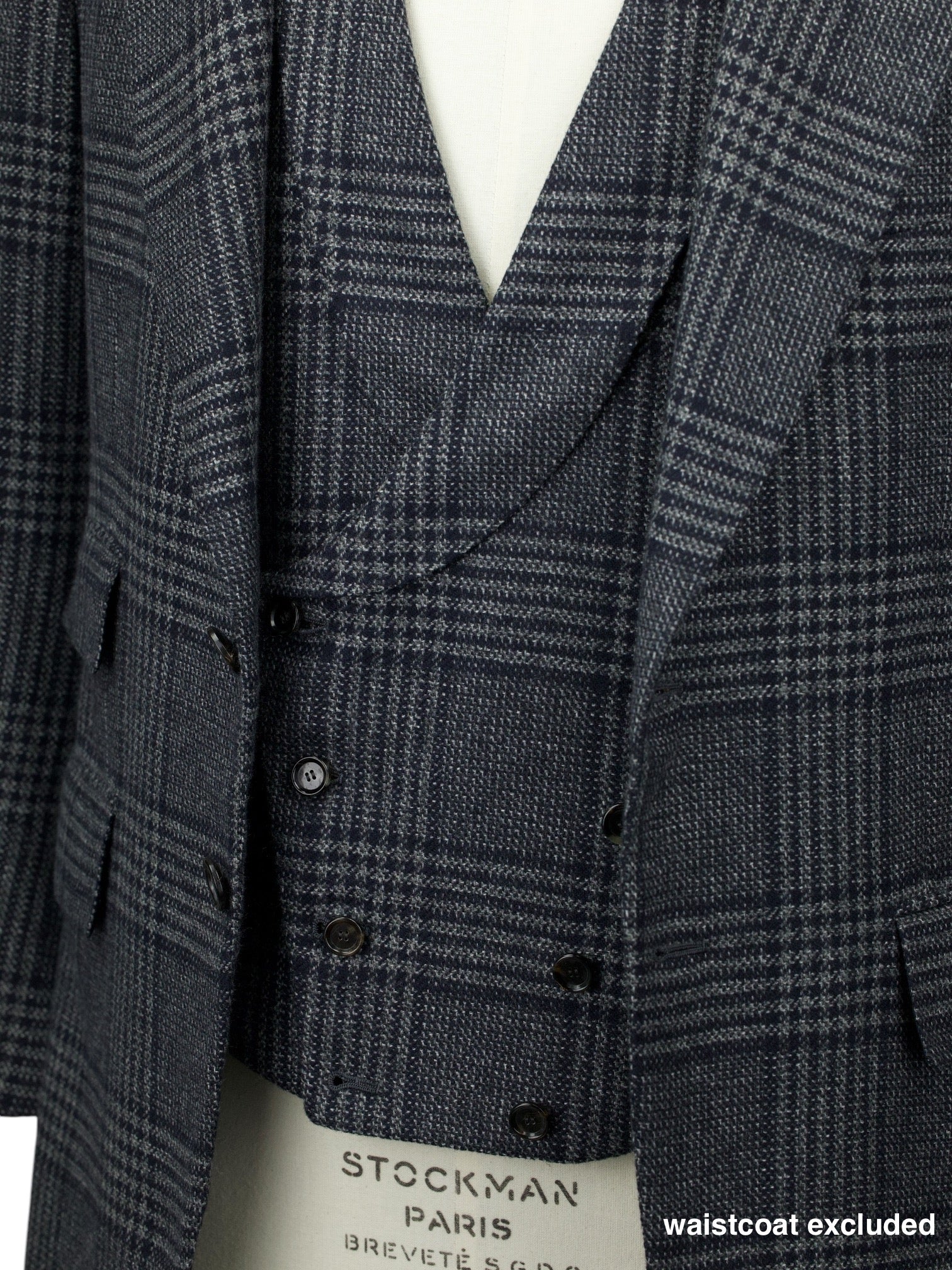 Cesare Attolini Grey Pure Cashmere Prince de Galles Jacket