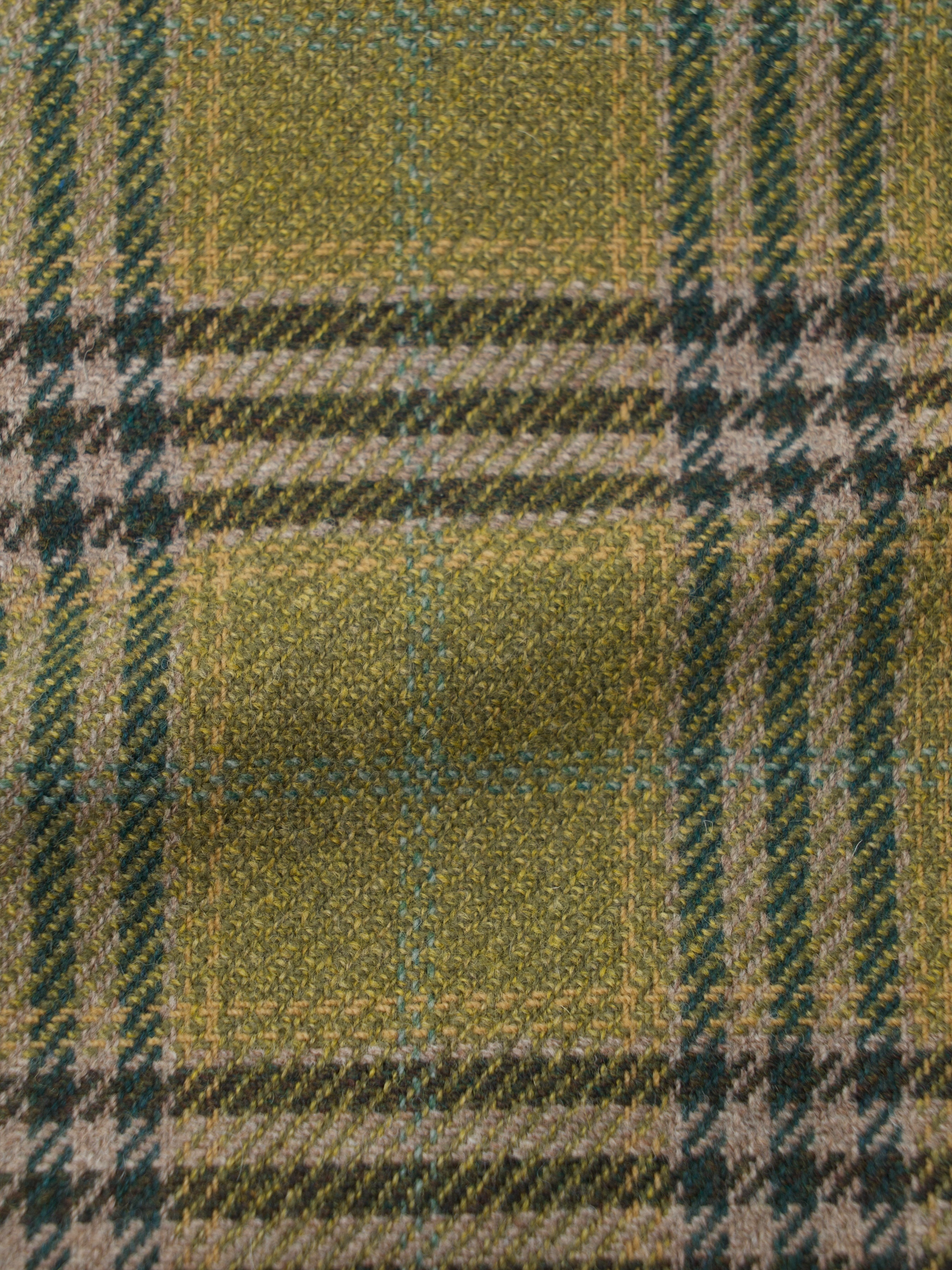 Orazio Luciano Moss Green Tweed-Wool Tartan Jacket