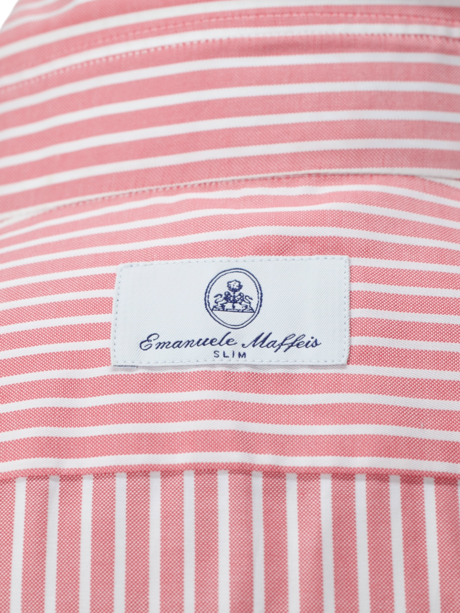 Emanuele Maffeis Pink & White Cotton Candy-Stripe Shirt