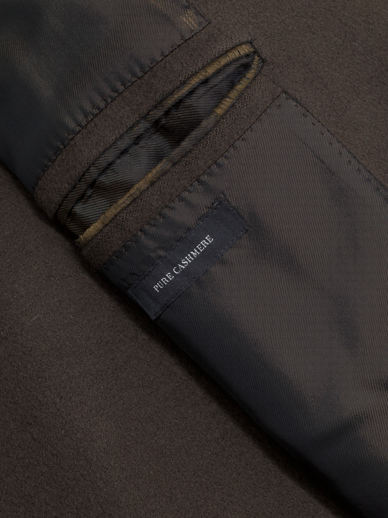 Ermenegildo Zegna Chocolate Brown Pure Cashmere Roma Overcoat