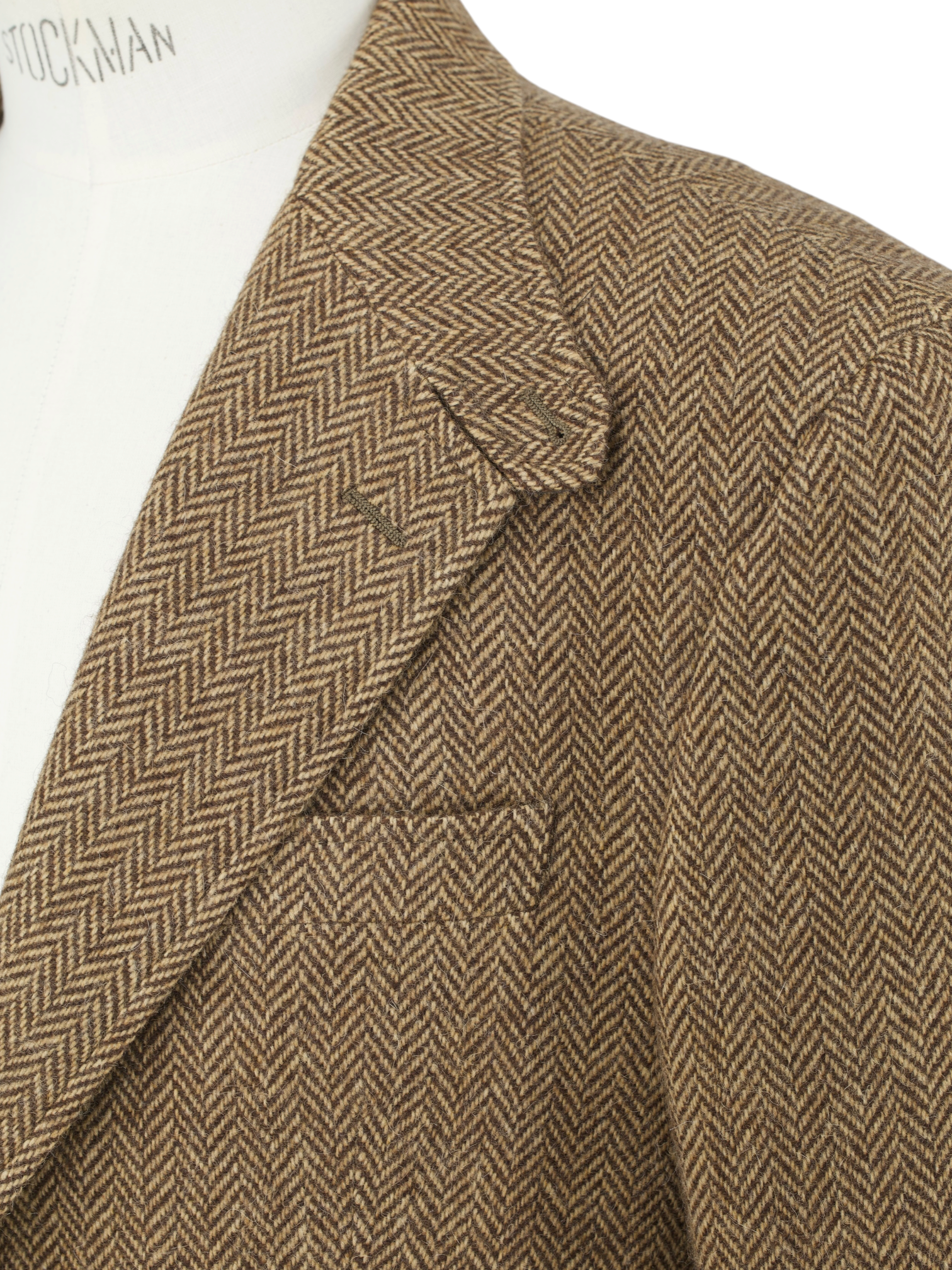 Ralph Lauren Brown Shetland-Tweed Herringbone "RL69" Jacket