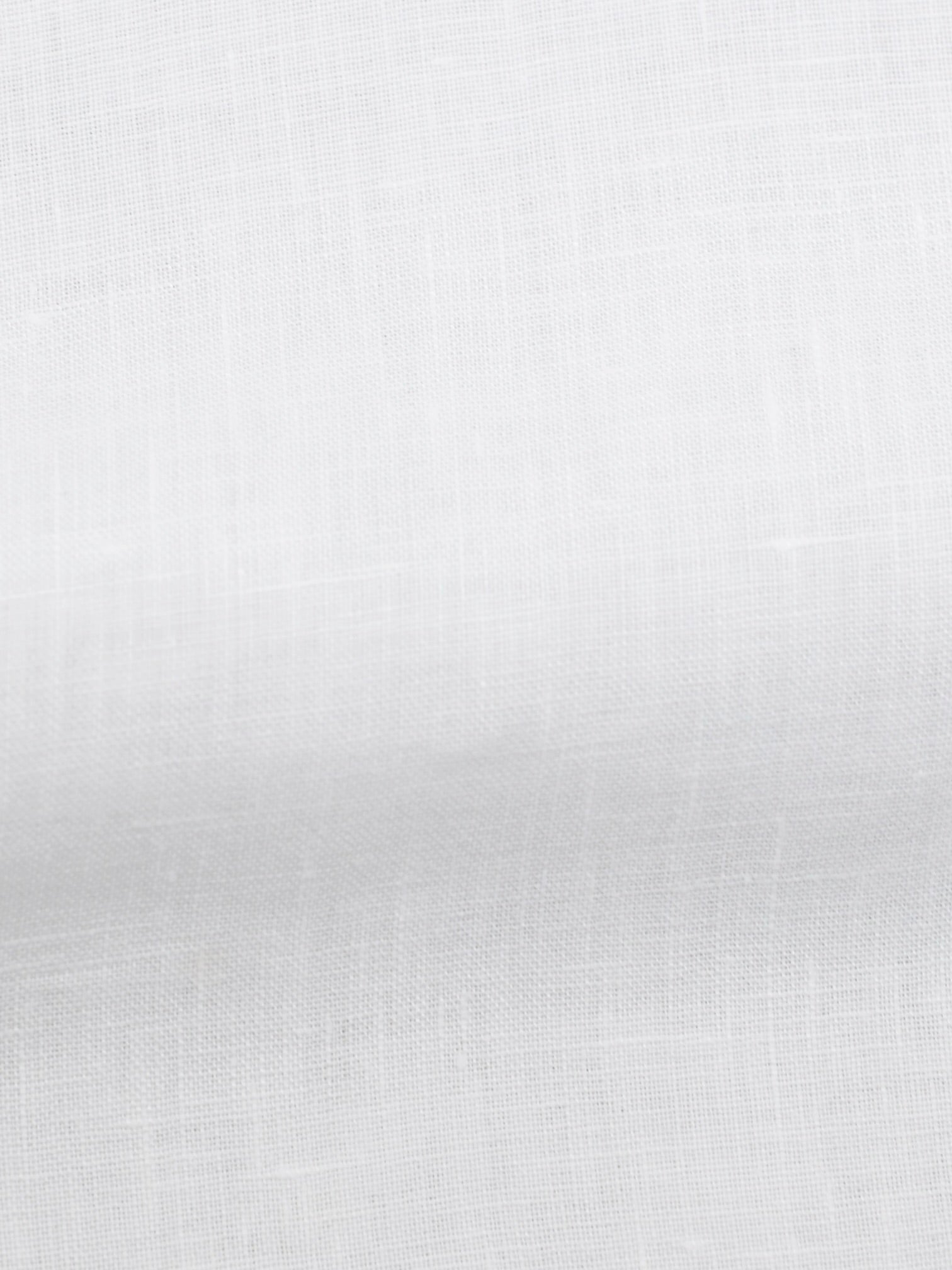 Loro Piana White Pure Linen Pop-Over André Shirt