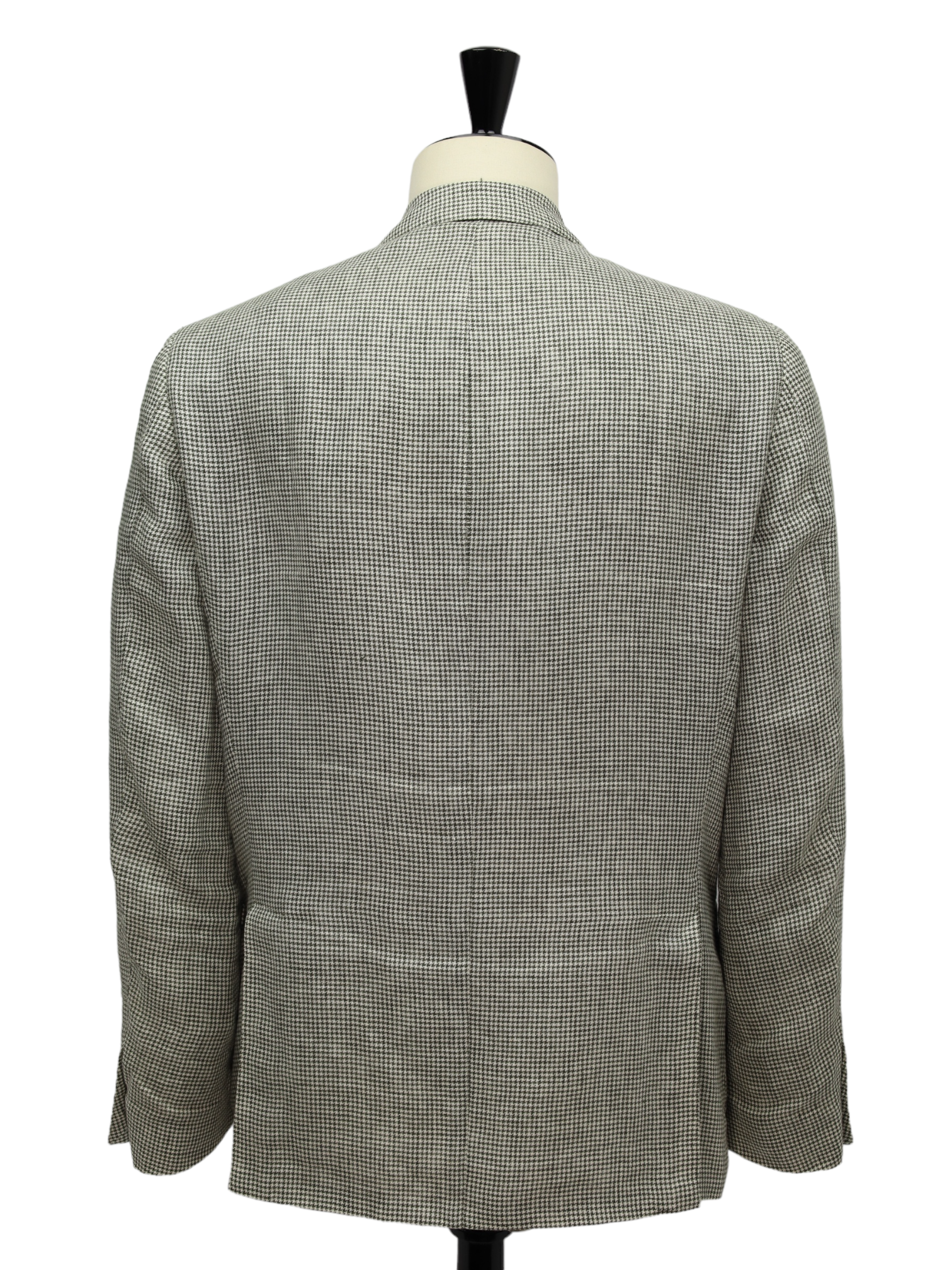Loro Piana Olive Green Pied de Poule Rain System Linen Jacket
