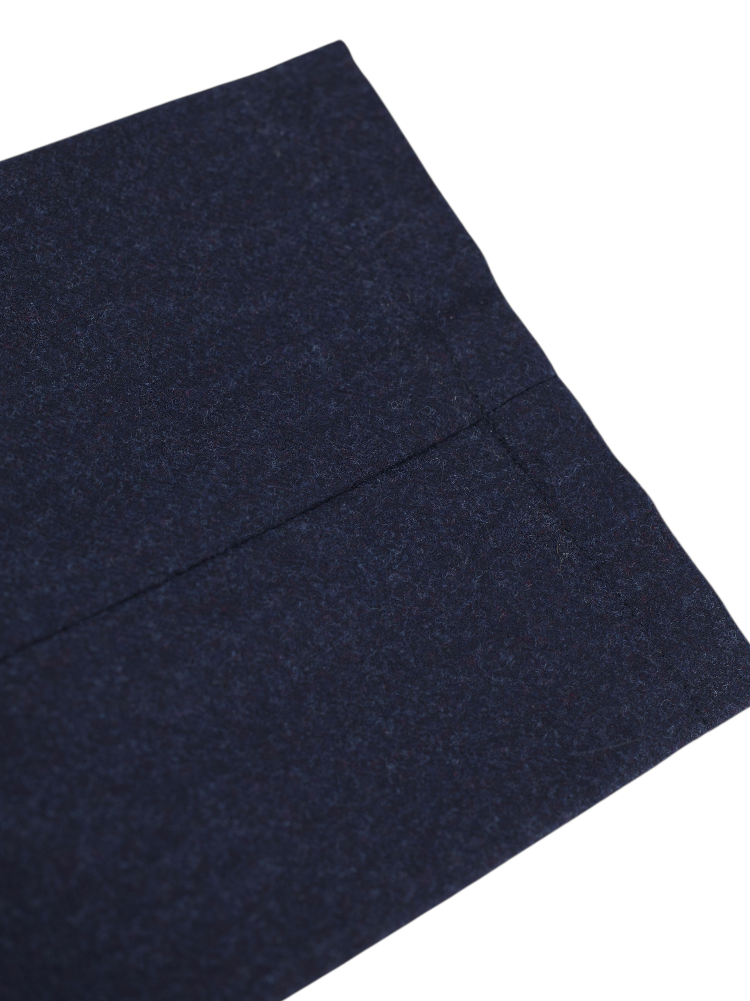 Brunello Cucinelli Dark Blue Wool Flannel Winter Trousers