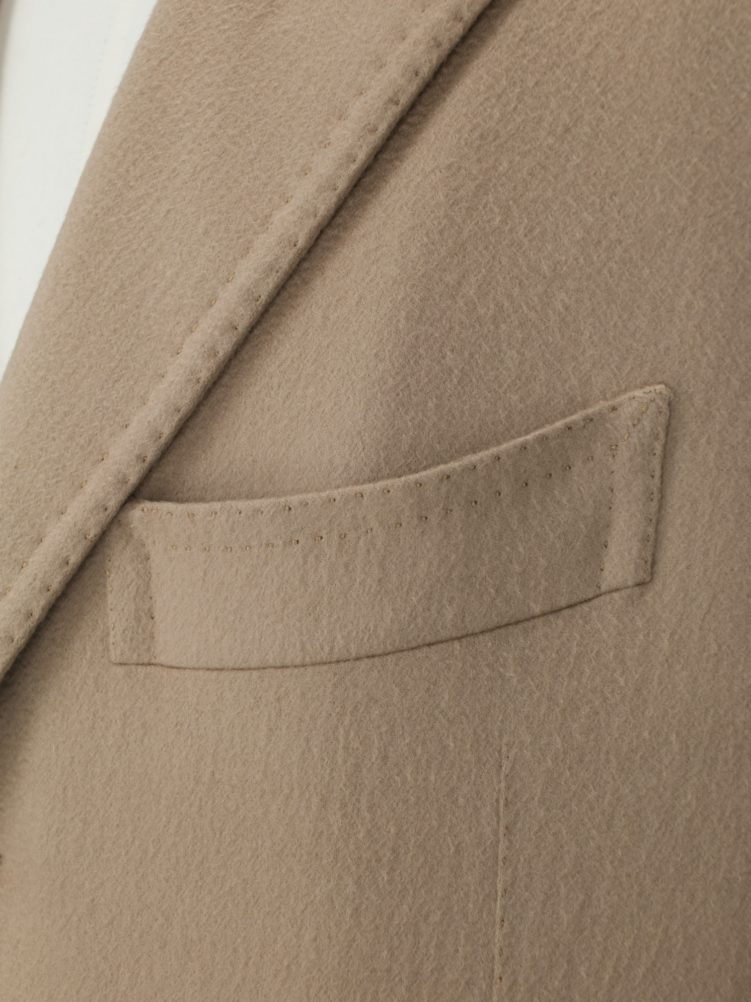 Cesare Attolini Camel Brown Pure Cashmere Sartorial Overcoat