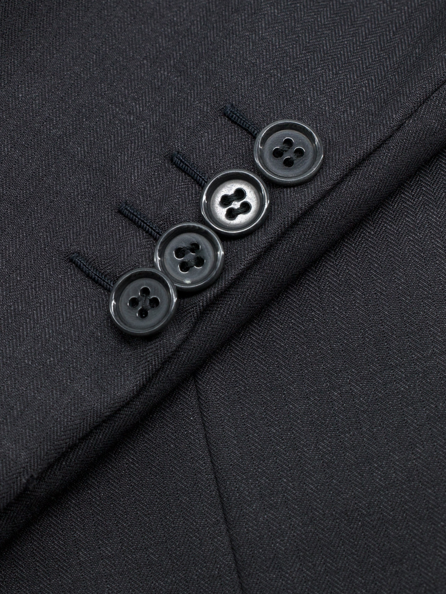 Brioni Dark Grey Fine-Wool Micro-Herringbone Palatino Suit