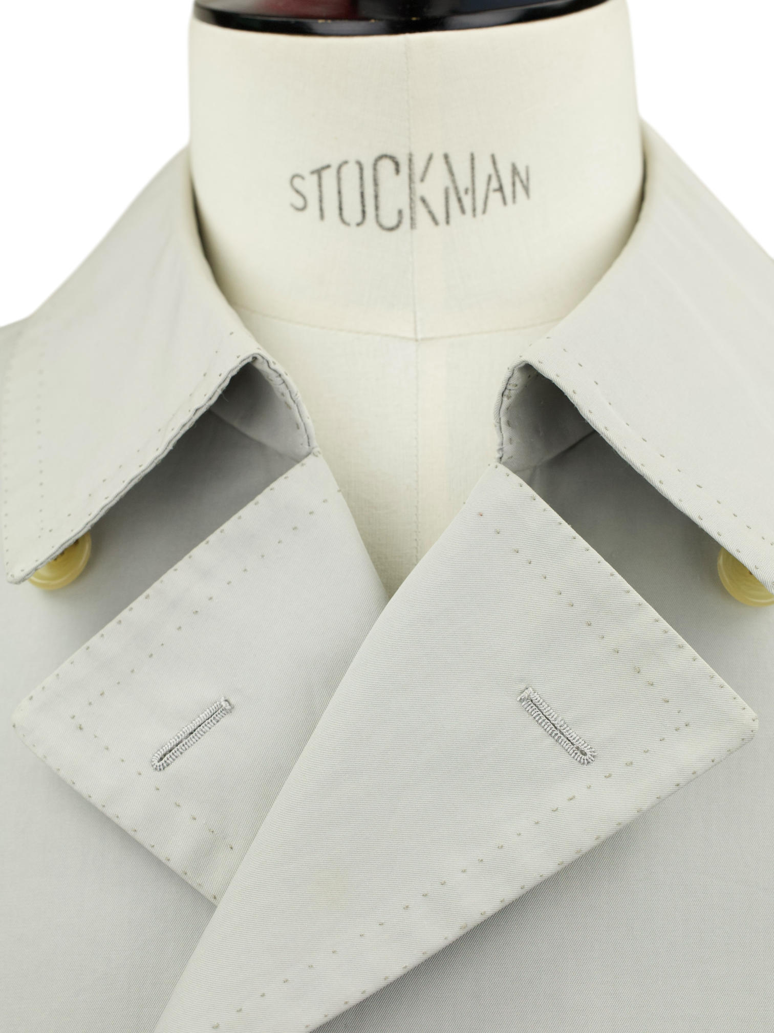 Cesare Attolini Beige Cotton Sartorial Summer Peacoat