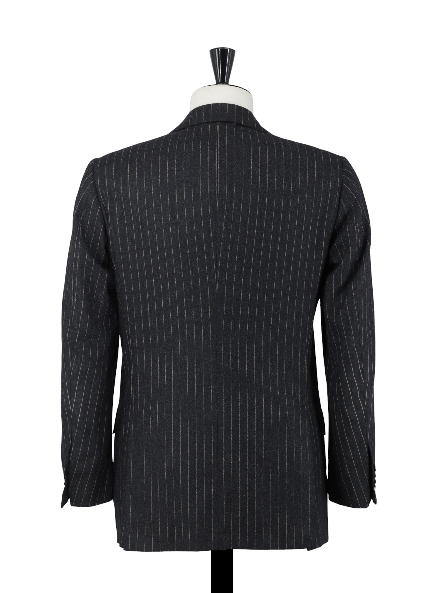 Kiton Anthracite & Bronze Wool-Flannel Pinstripe Winter Suit