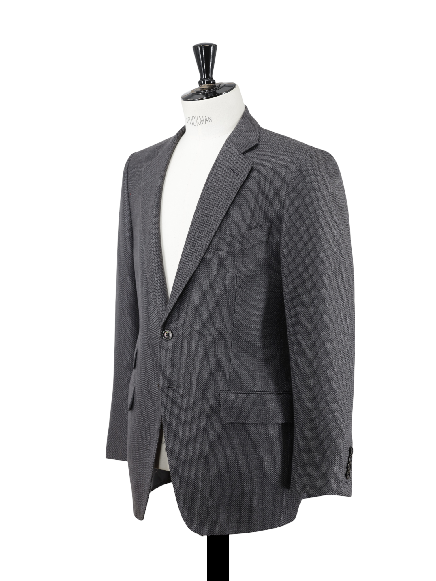 Tom Ford Warm Grey Silk & Cotton Micro-Pattern O'Connor Jacket