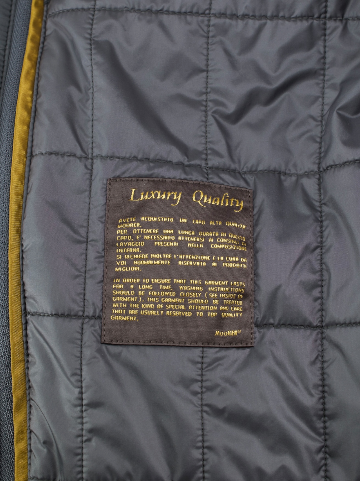 MooRER Dark Grey Wool & Cashmere Montesi Overcoat