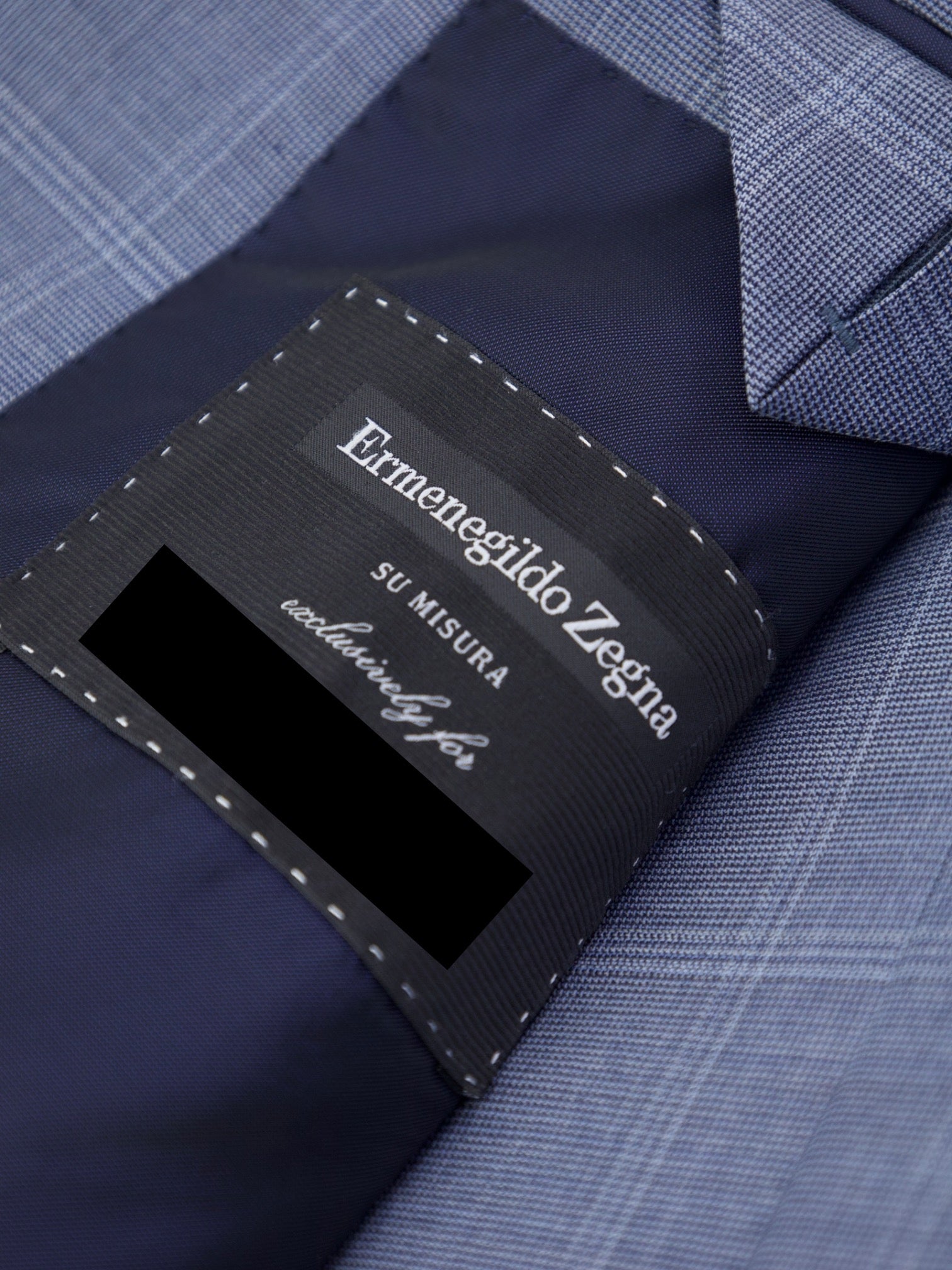 Ermenegildo Zegna Steel Blue 15 MilMil 15 Windowpane Suit