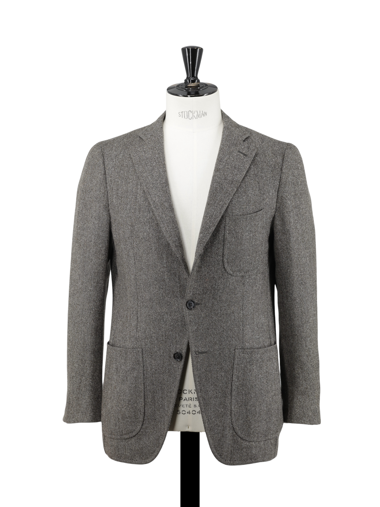 Isaia Light Brown Wool & Cashmere Micro-Pattern Jacket
