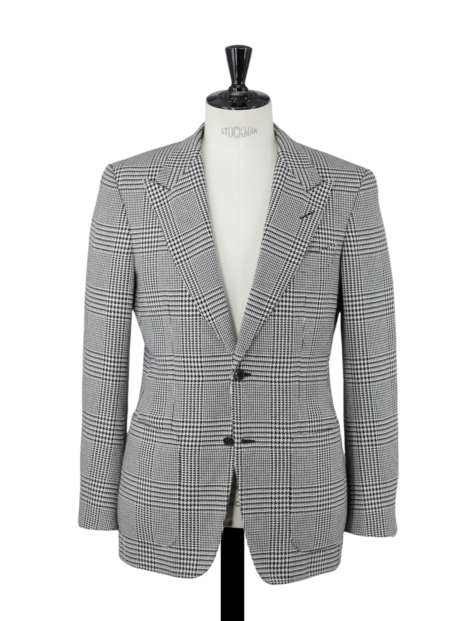 Tom Ford Black & White Cotton-Blend Iconic Prince-of-Wales Windsor Jacket
