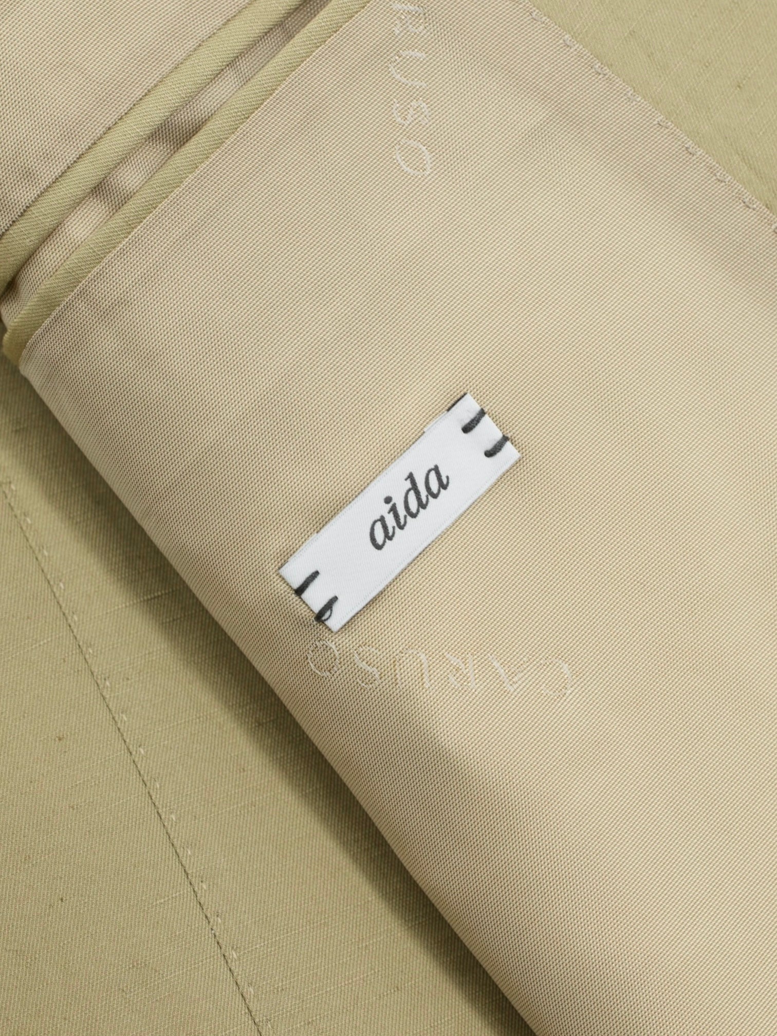 Caruso Khaki Cotten & Linen Aida Summer Suit