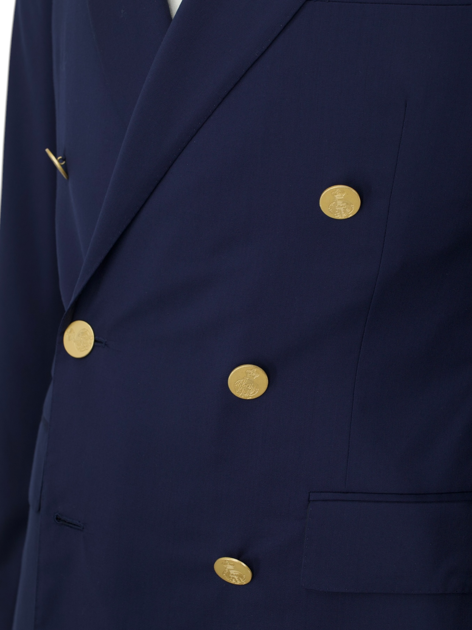 Ralph Lauren Purple Label Dark Blue Double-Breasted Serge-Wool Gregory Jacket