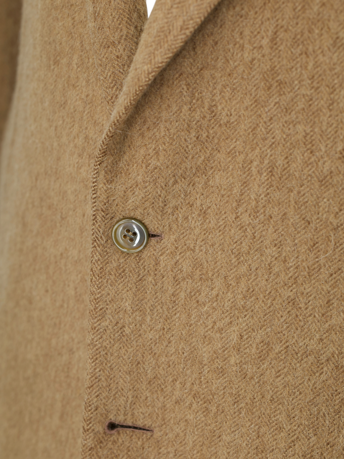 Brioni Caramel Brown Roman-Style Plushy Camel & Wool Jacket