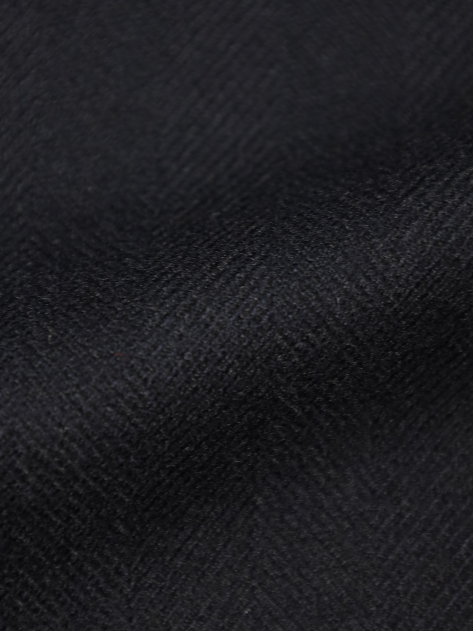 Caruso Navy Wool & Cashmere Herringbone Polo Coat