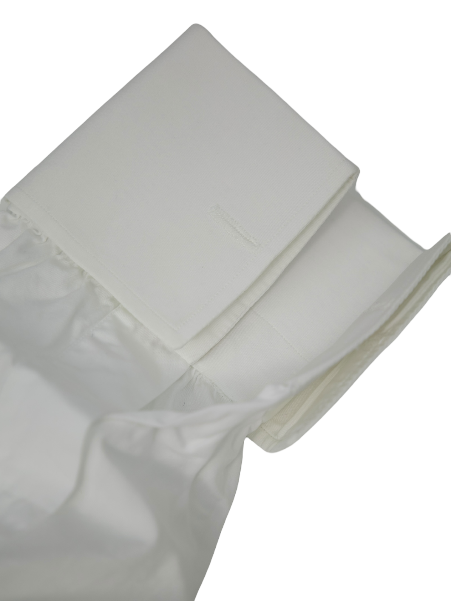 Kiton White Pleated Tuxedo Shirt