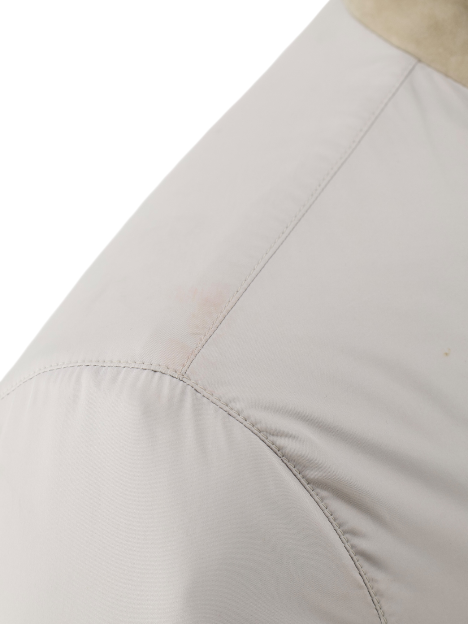 Mandelli Light Grey Softshell & Cashmere Lining Bomberjacket