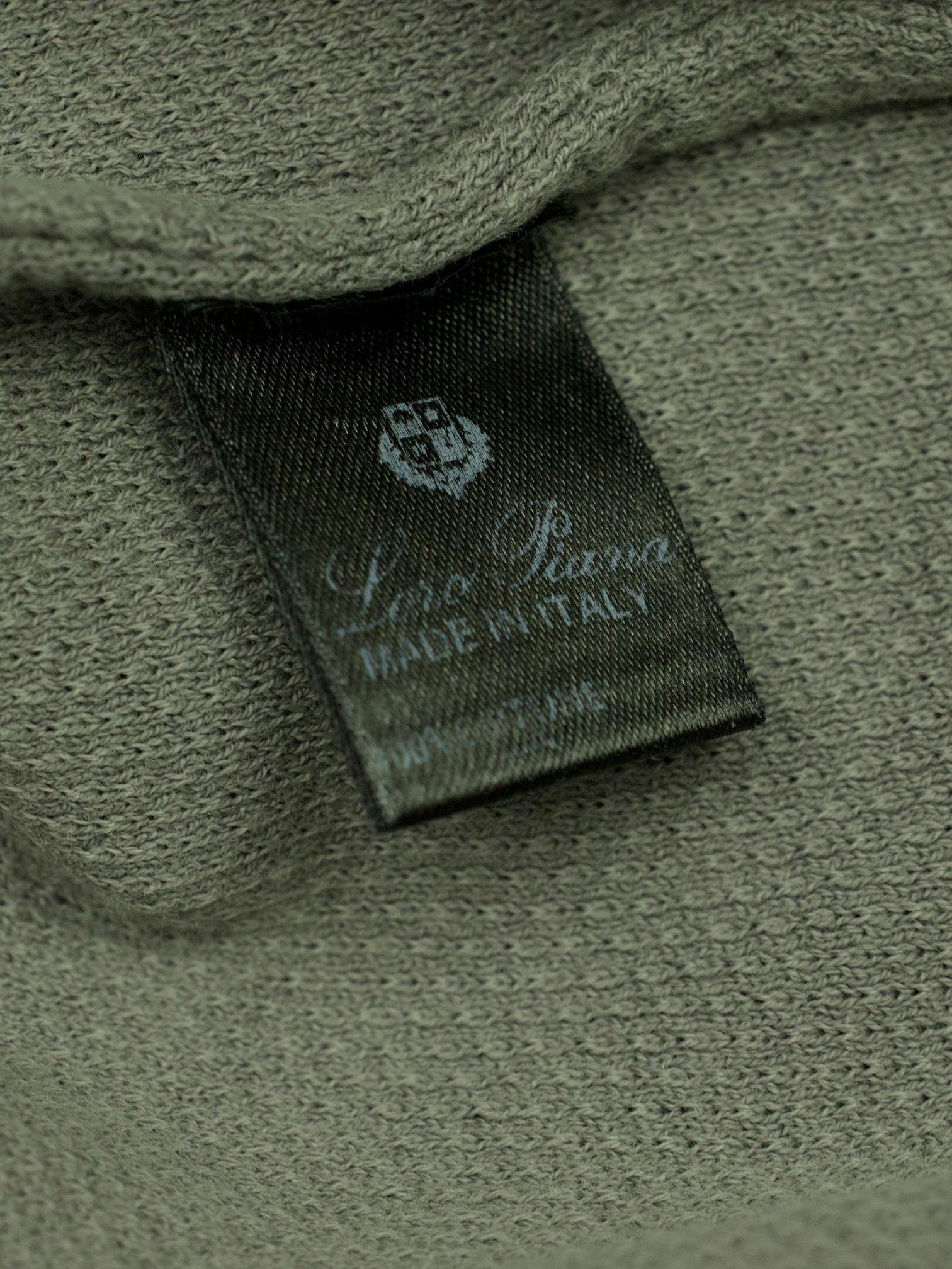 Loro Piana Grey Cotton Piqué Long-Sleeve Polo Shirt