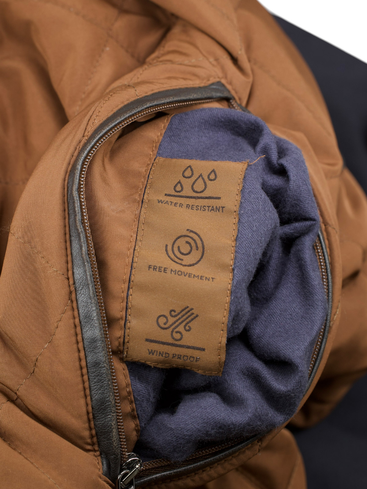Corneliani Brown Quilted & Navy Softshell Reversible Carcoat