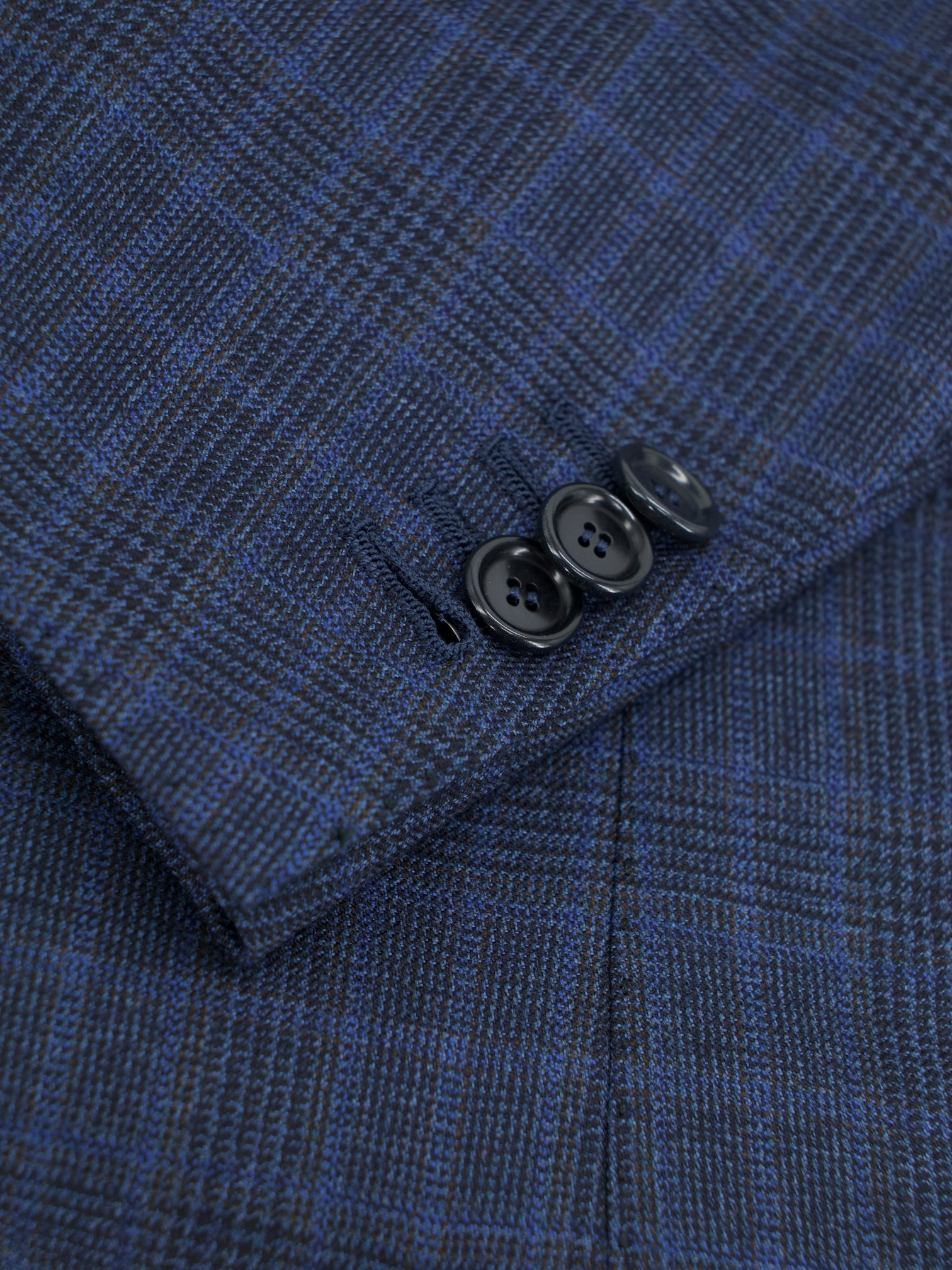 Cesare Attolini Royal Blue Pure-Wool Checkered Suit