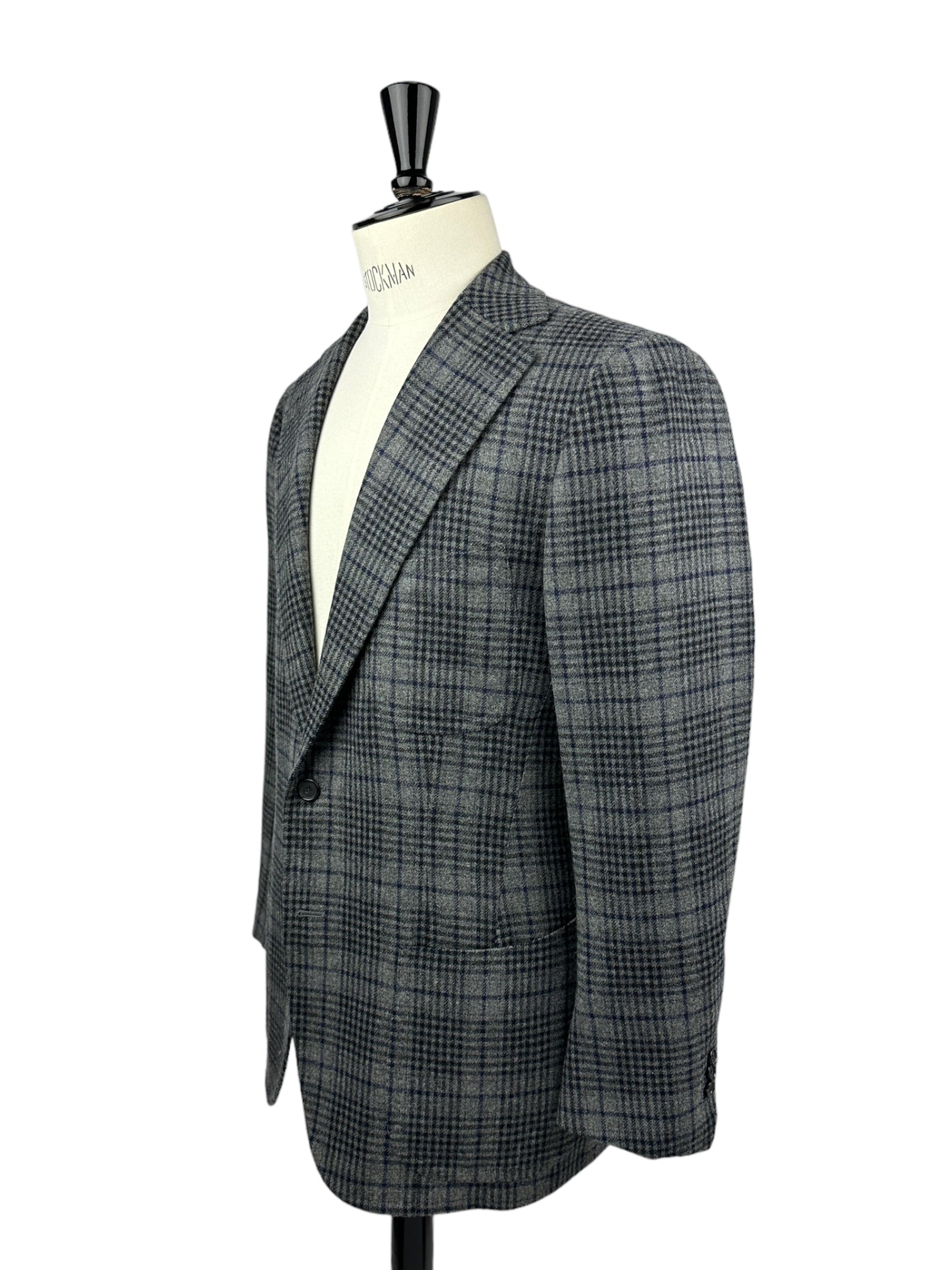 Cesare Attolini Grey Flannel Prince of Wales Winter Jacket