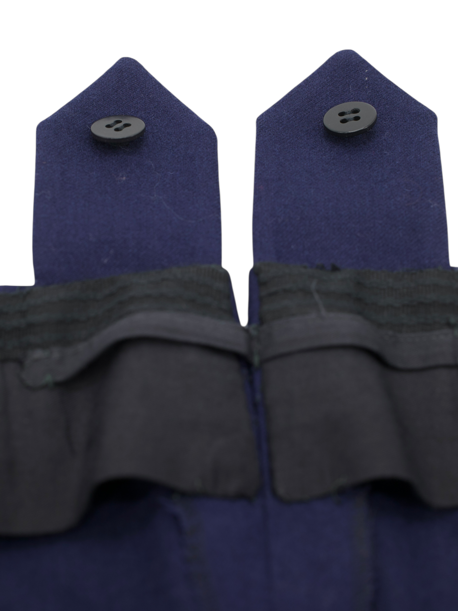 Kiton Dark Blue Heavyweight Brushed-Wool Sartorial Trousers