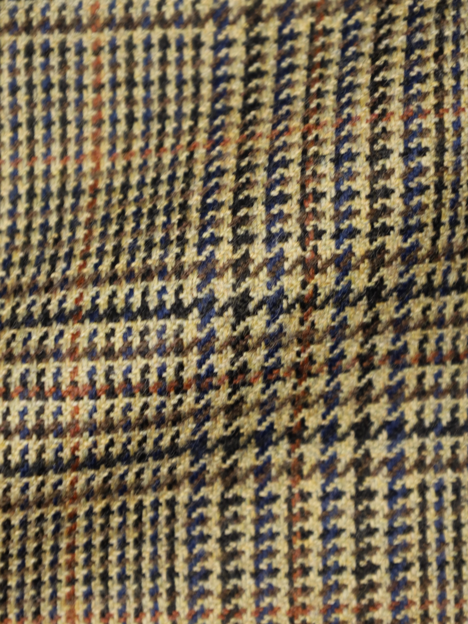 Orazio Luciano Light Brown Wool & Cashmere Prince of Wales Check Blazer