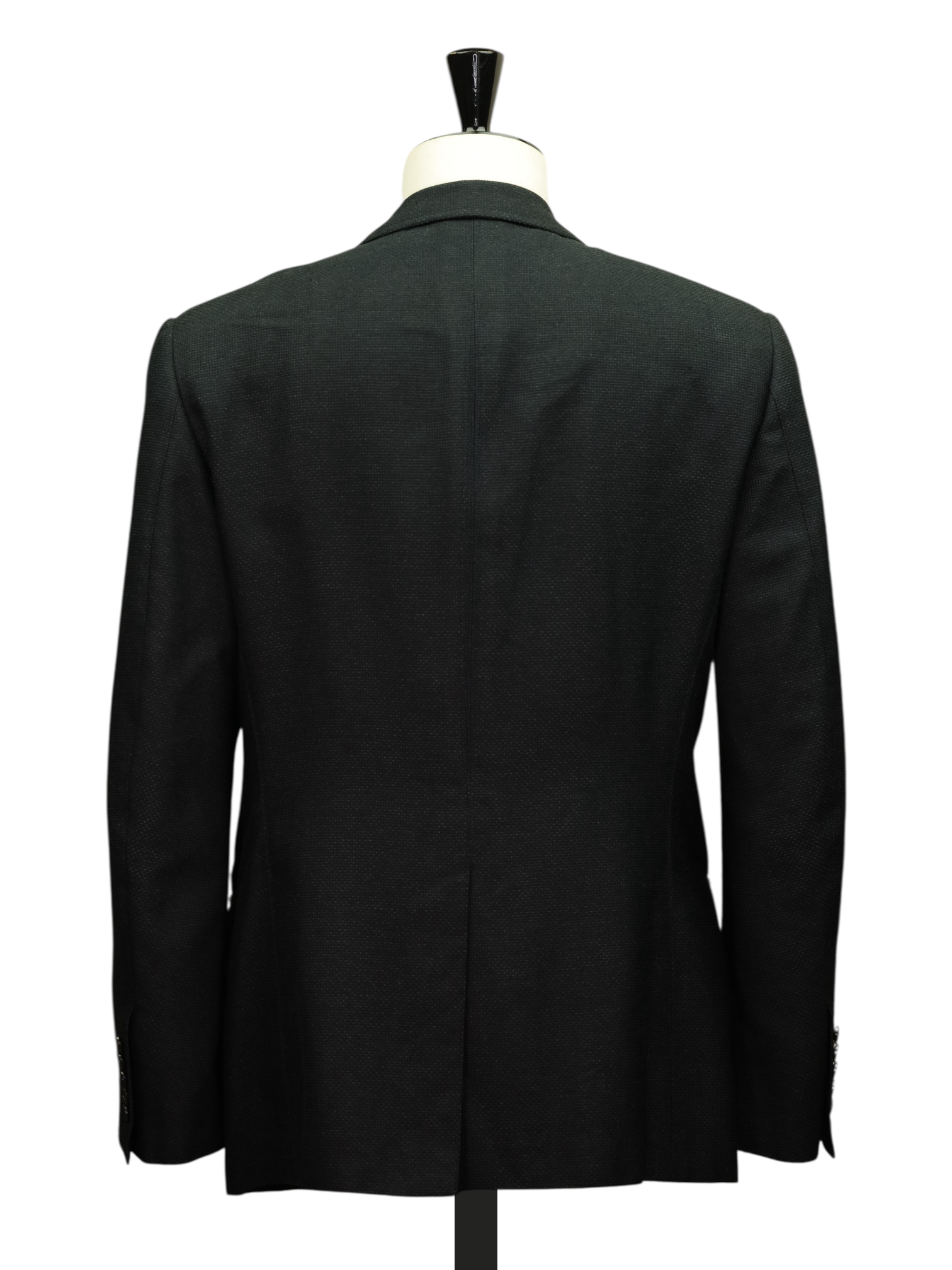 Tom Ford Black Silk & Cotton Micro-Structure Spencer Jacket