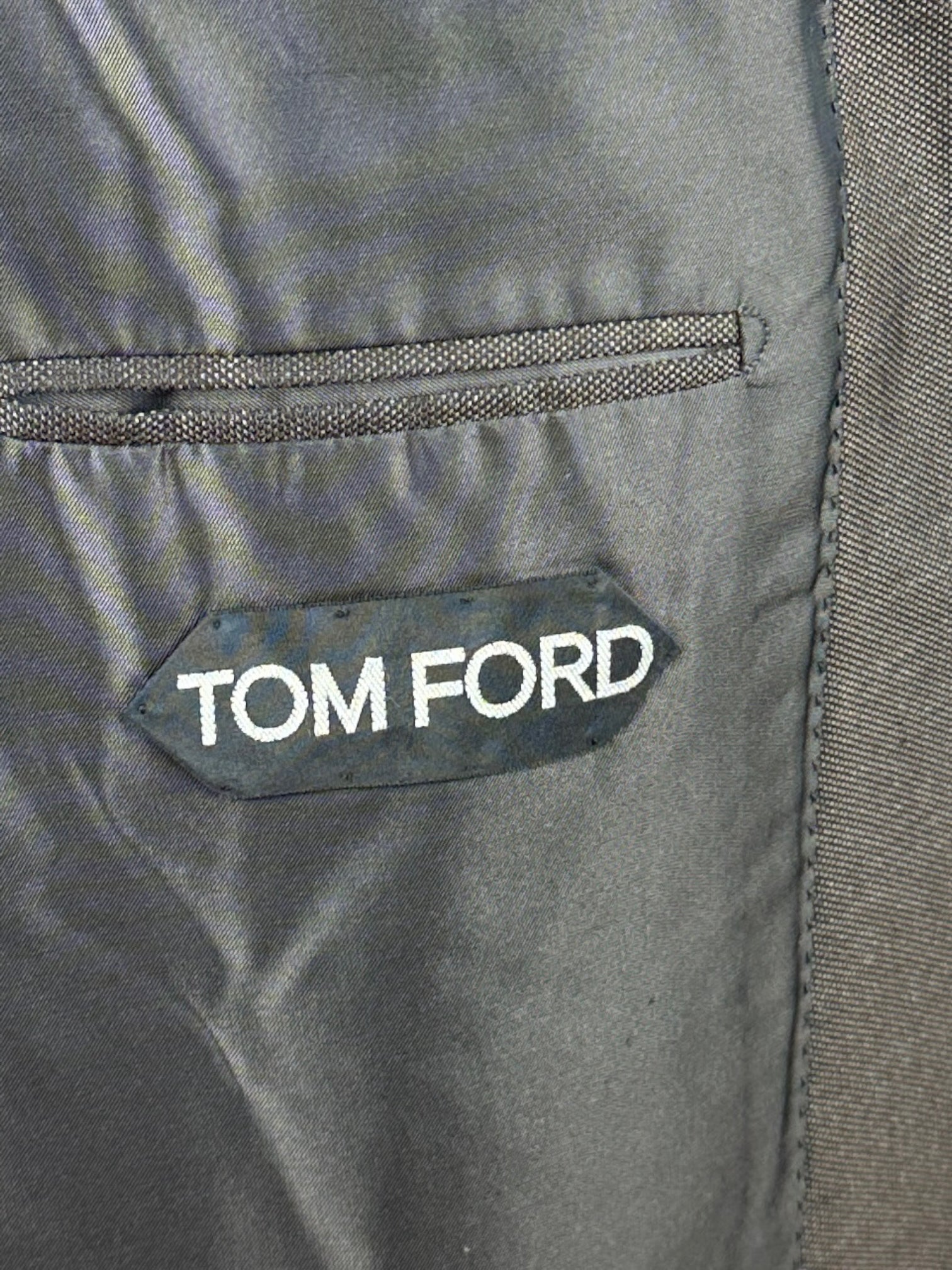 Tom Ford bruin zijden en katoenen jasje