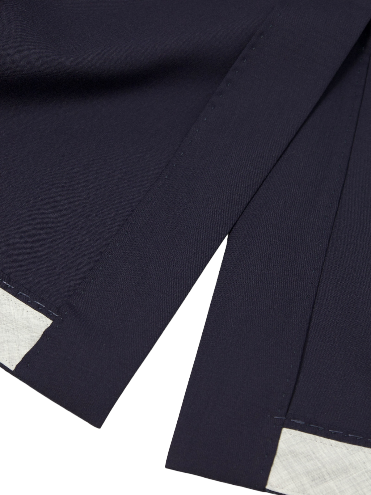 Brunello Cucinelli Navy Wool & Silk Unconstructed Jacket