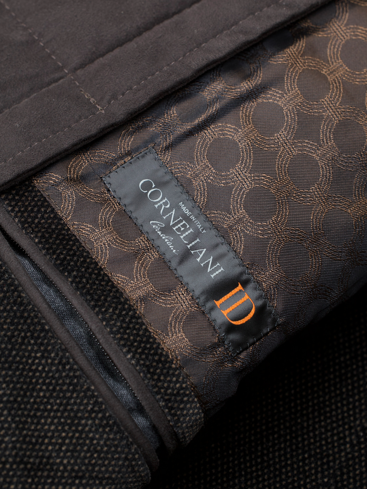 Corneliani Dark Taupe Cotton-Stretch Moleskin Pinpoint Vespa Jacket