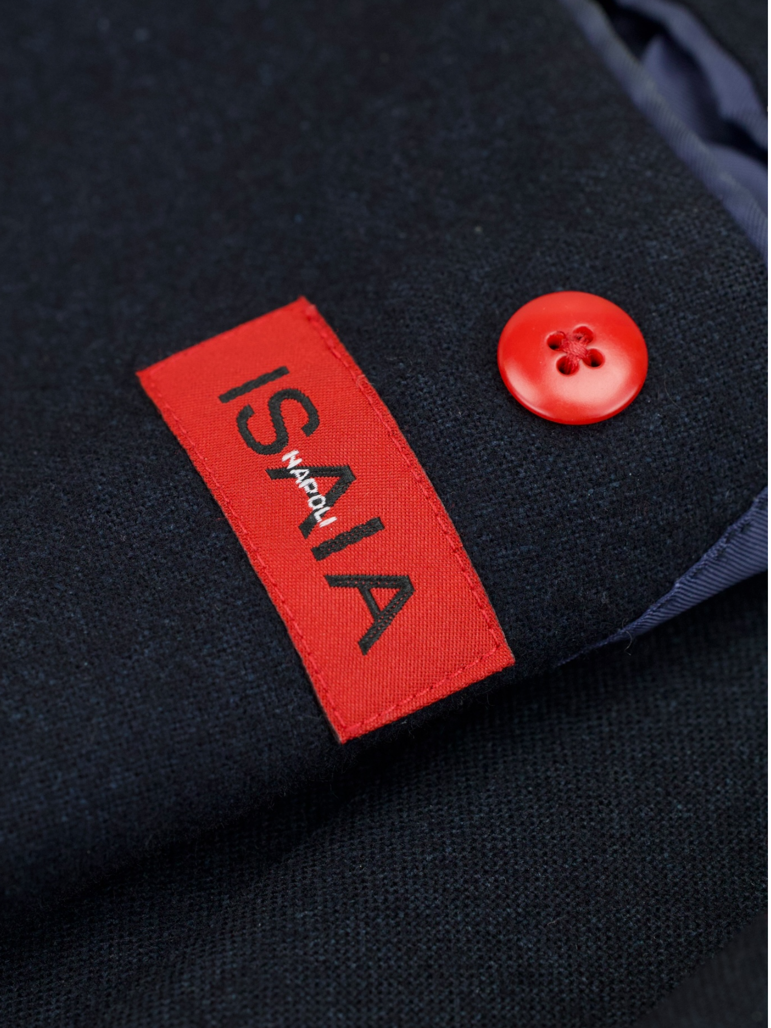 Isaia Navy Plushy Cashmere & Silk "AquaCashmere" Jacket