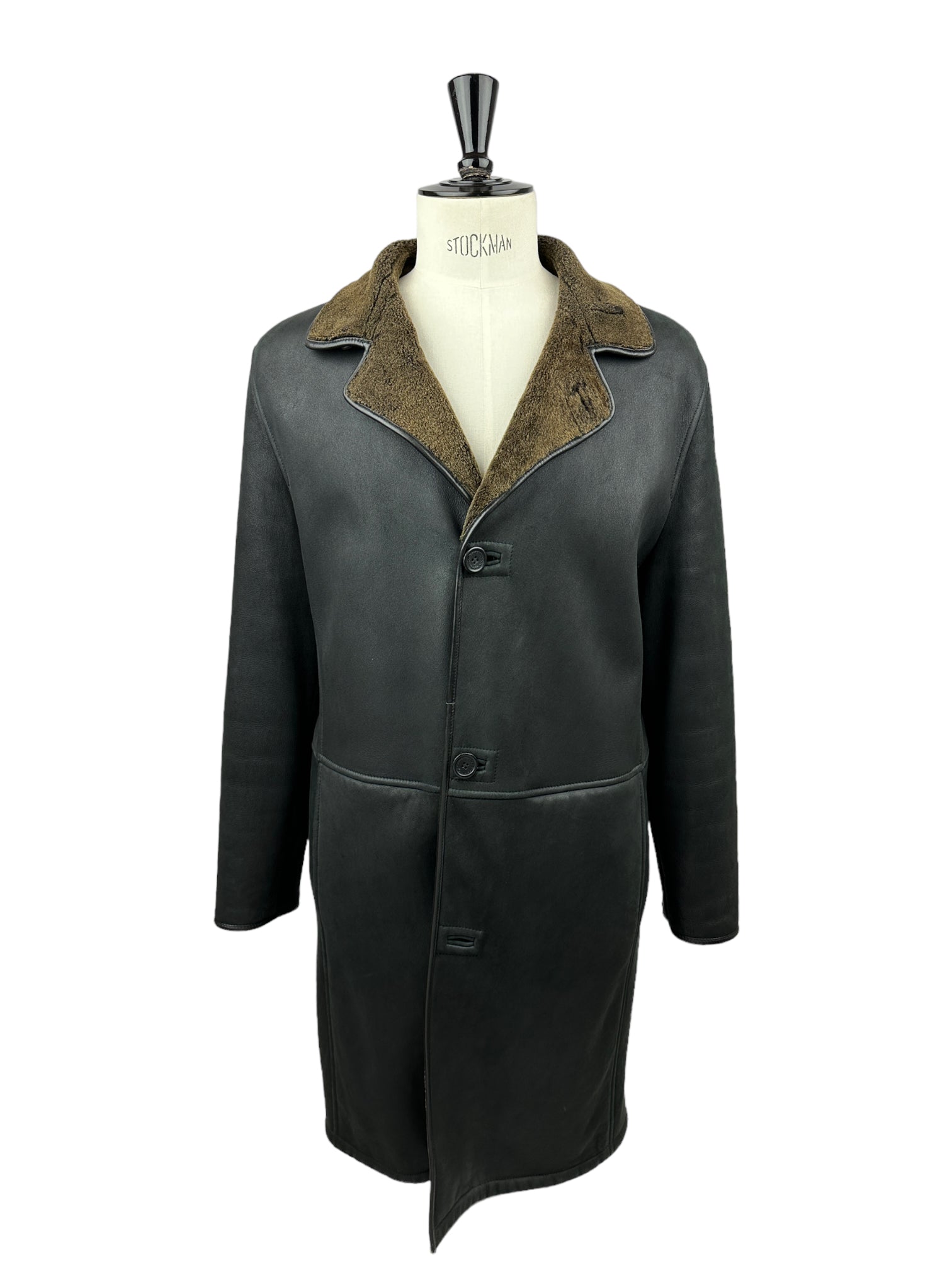 Ermenegildo Zegna Leather Shearling Coat