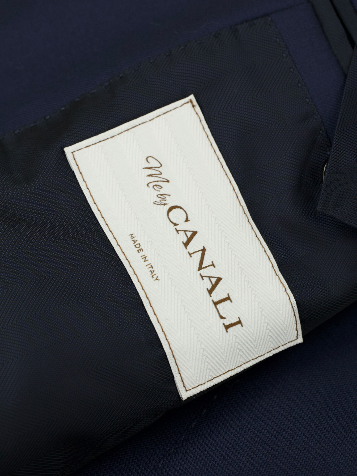 Canali Navy Wool Timeless Twill Suit + Extra Trousers