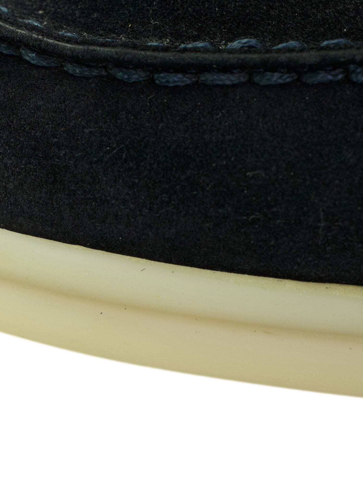 Loro Piana Navy Suede Open Walk Ankle Boots