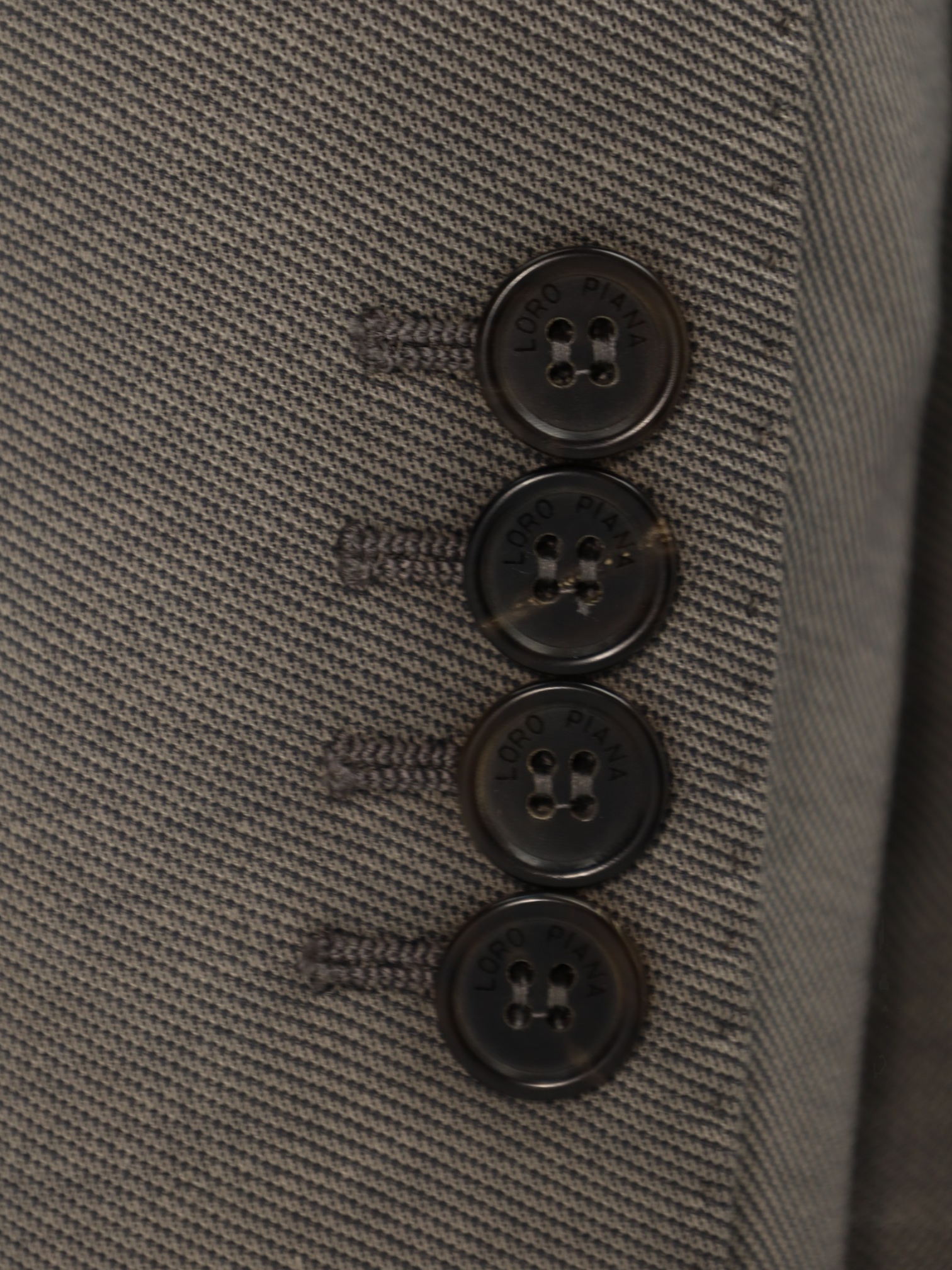 Loro Piana Taupe Cotton Twill Jacket