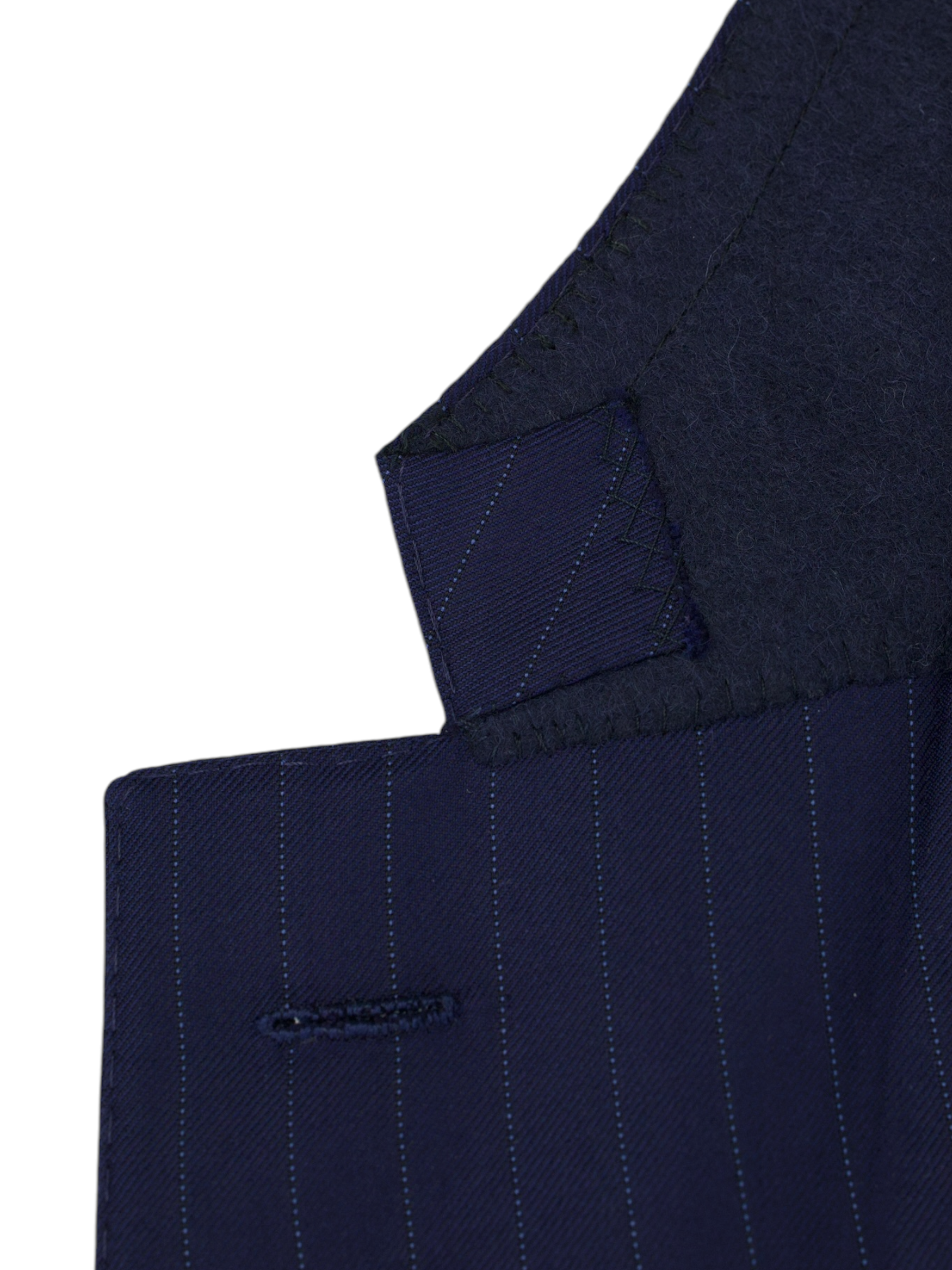 Caruso Dark Blue Super 150's "Australis" Pinstripe Boheme Suit + Extra Trousers