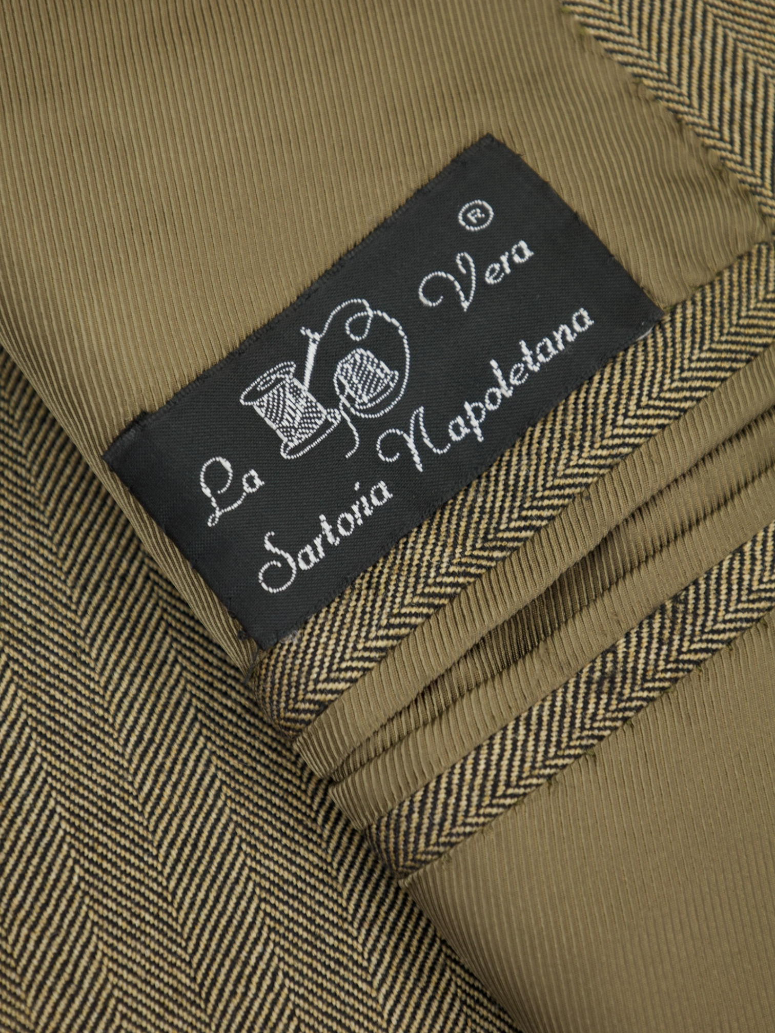 Orazio Luciano Brown Fine-Wool Herringbone Jacket