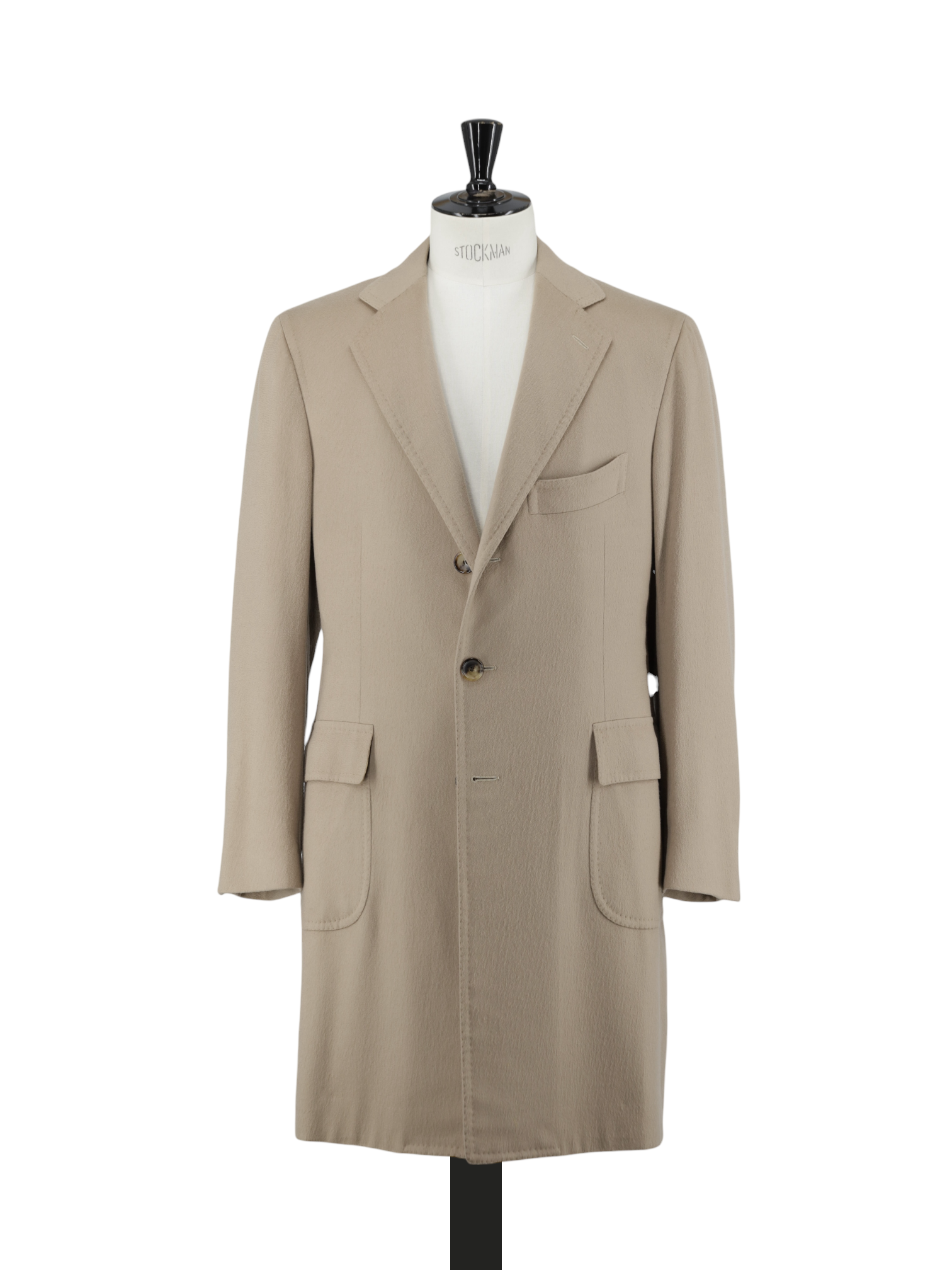 Cesare Attolini Camel Brown Pure Cashmere Sartorial Overcoat