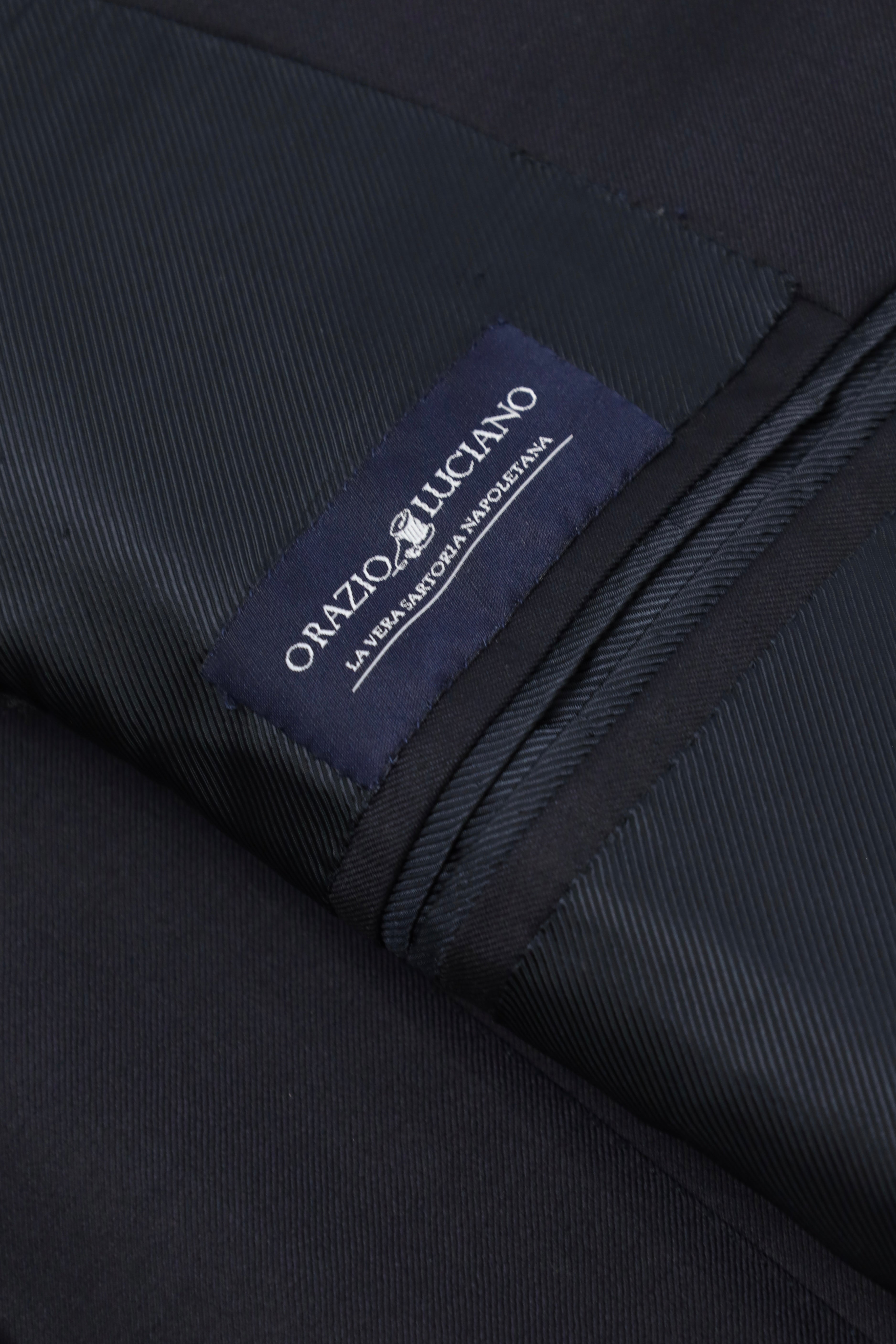 Orazio Luciano Black Neapolitan Suit