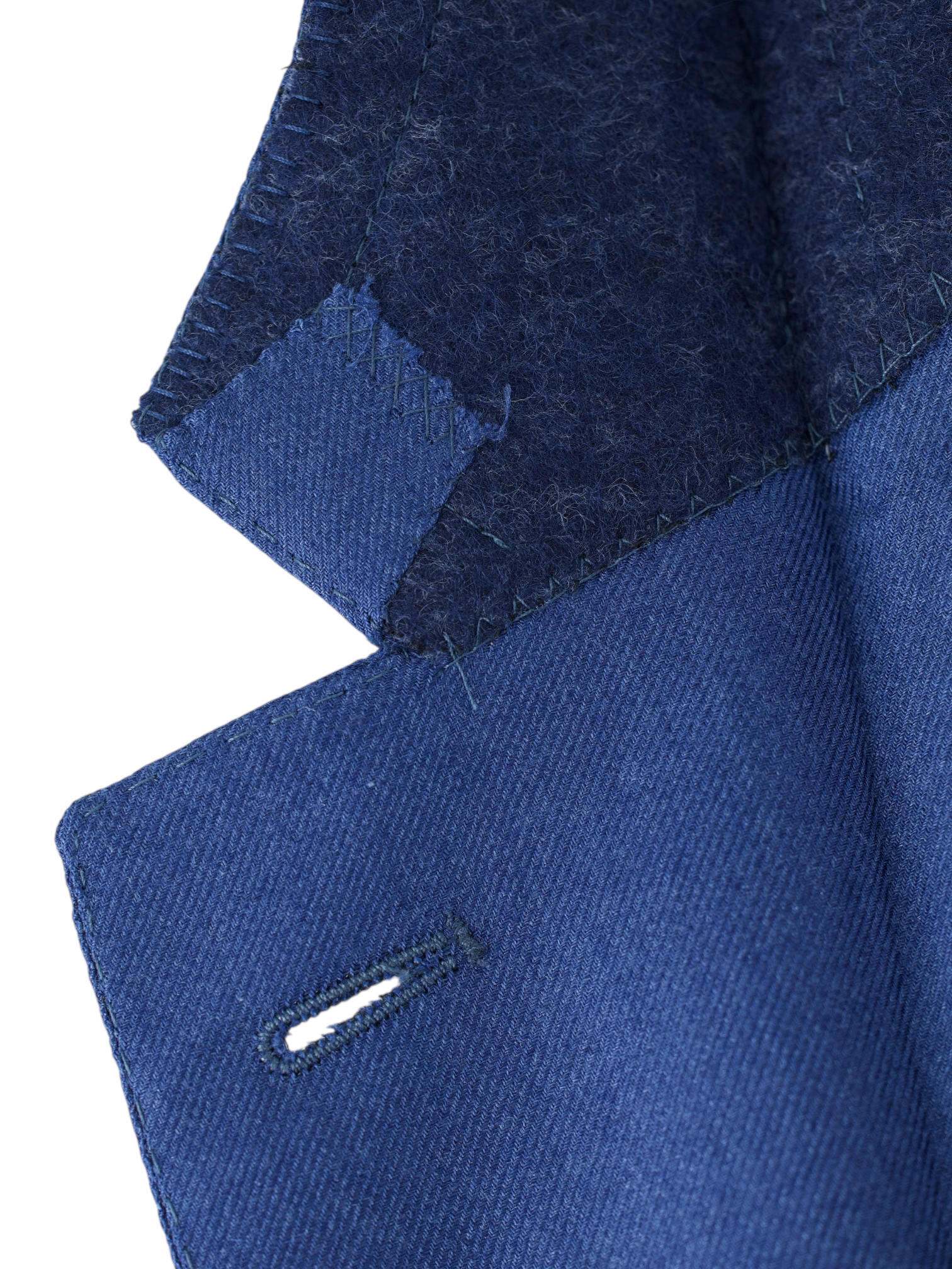 Ermenegildo Olympic Blue Cashmere & Silk Twill Easy Jacket