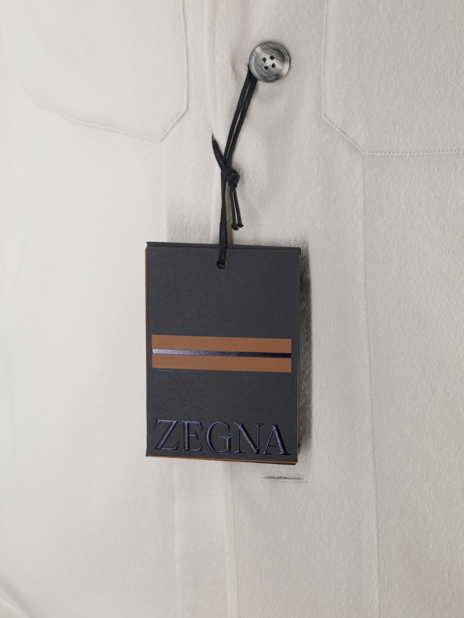 Ermenegildo Zegna White Oasi Cashmere Alba Overshirt