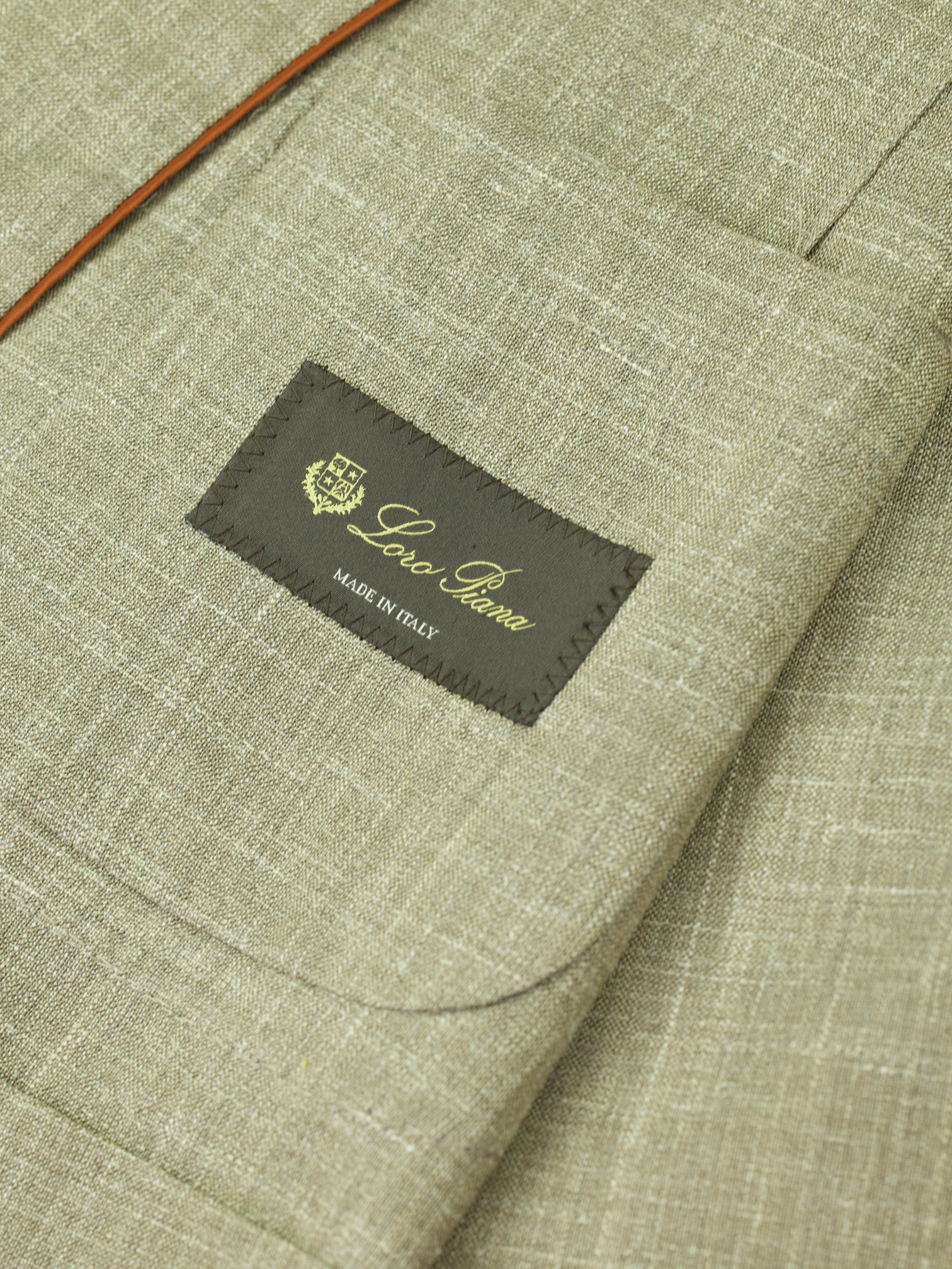 Loro Piana Taupe Wool, Silk & Linen "Summertime" Jacket