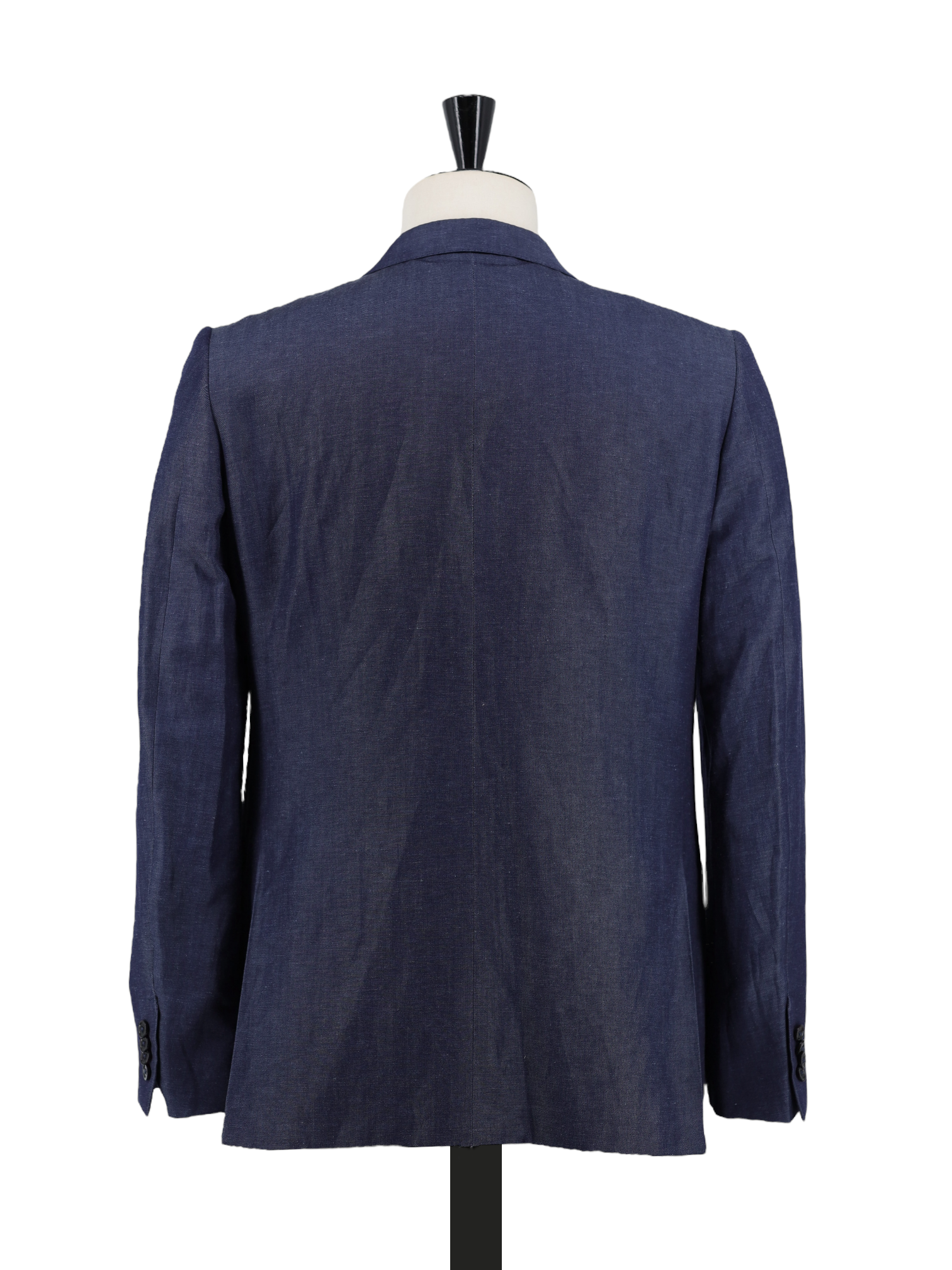 Ermenegildo Zegna Dark Blue Wool & Linen Twill Torino Suit