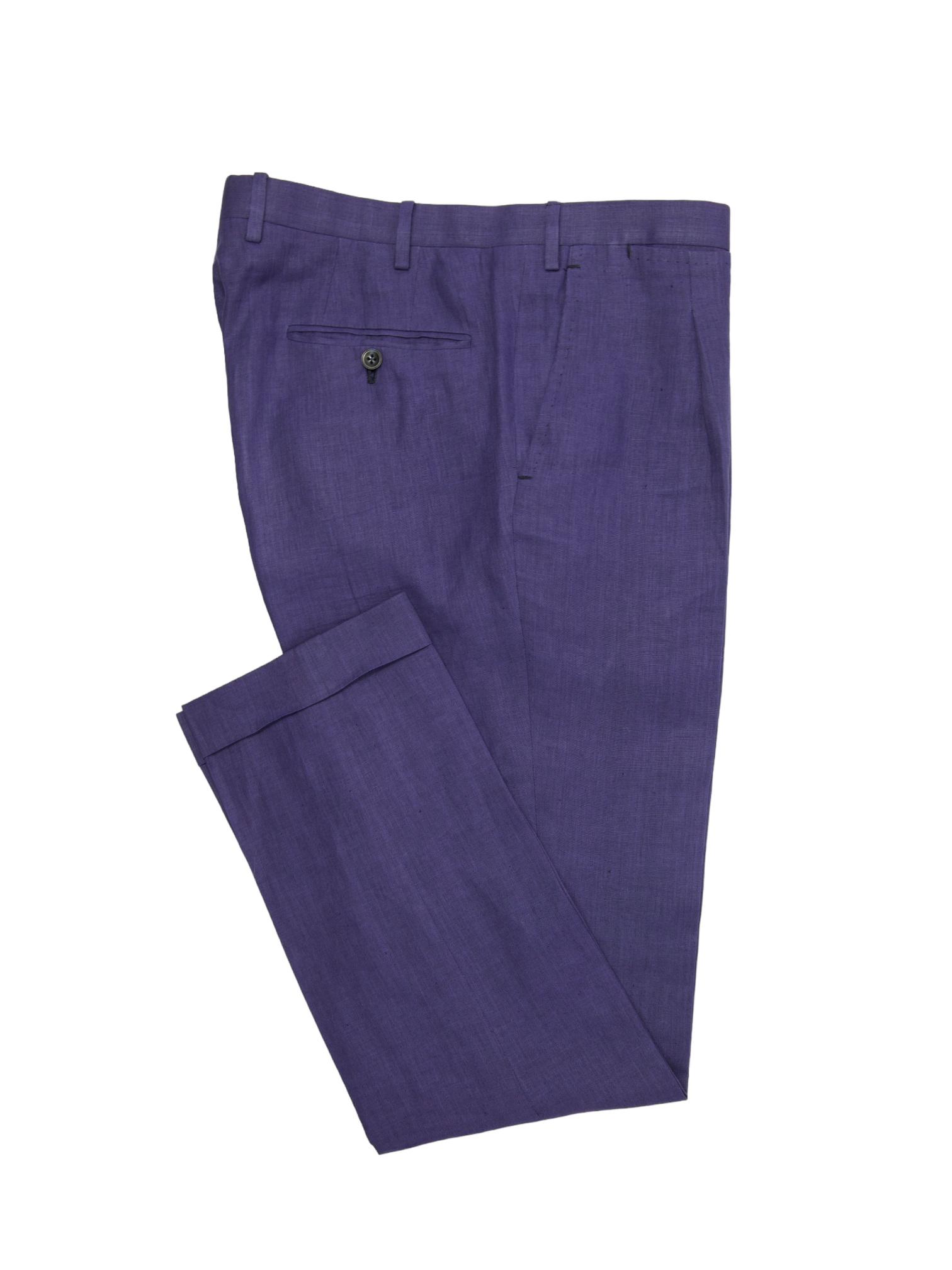 Kiton Indigo Blue Linen Suit