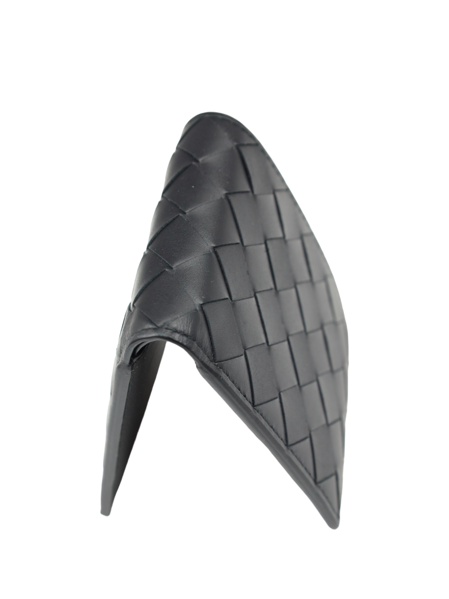 Bottega Veneta Black Intrecciato Leather Billfold Wallet